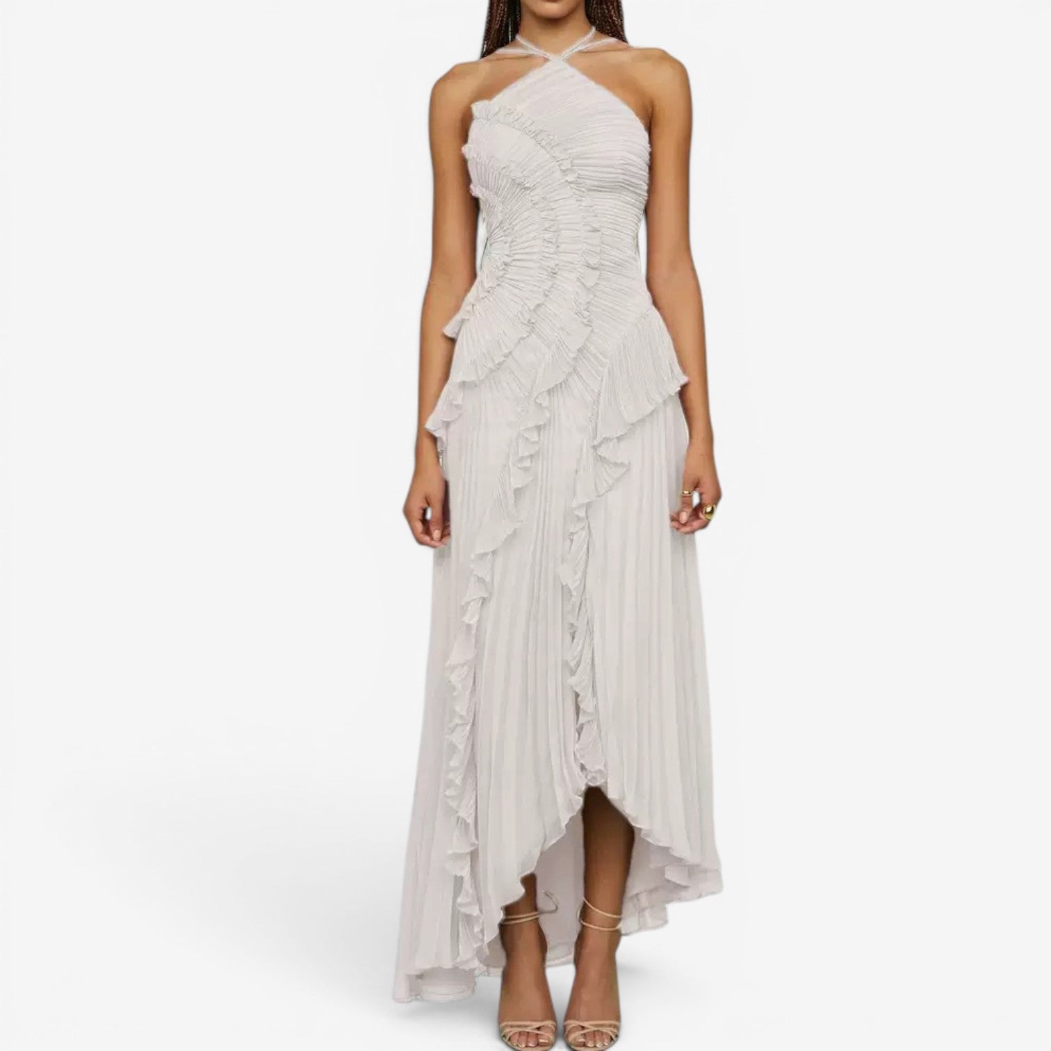 Amora™ Long pleated dress