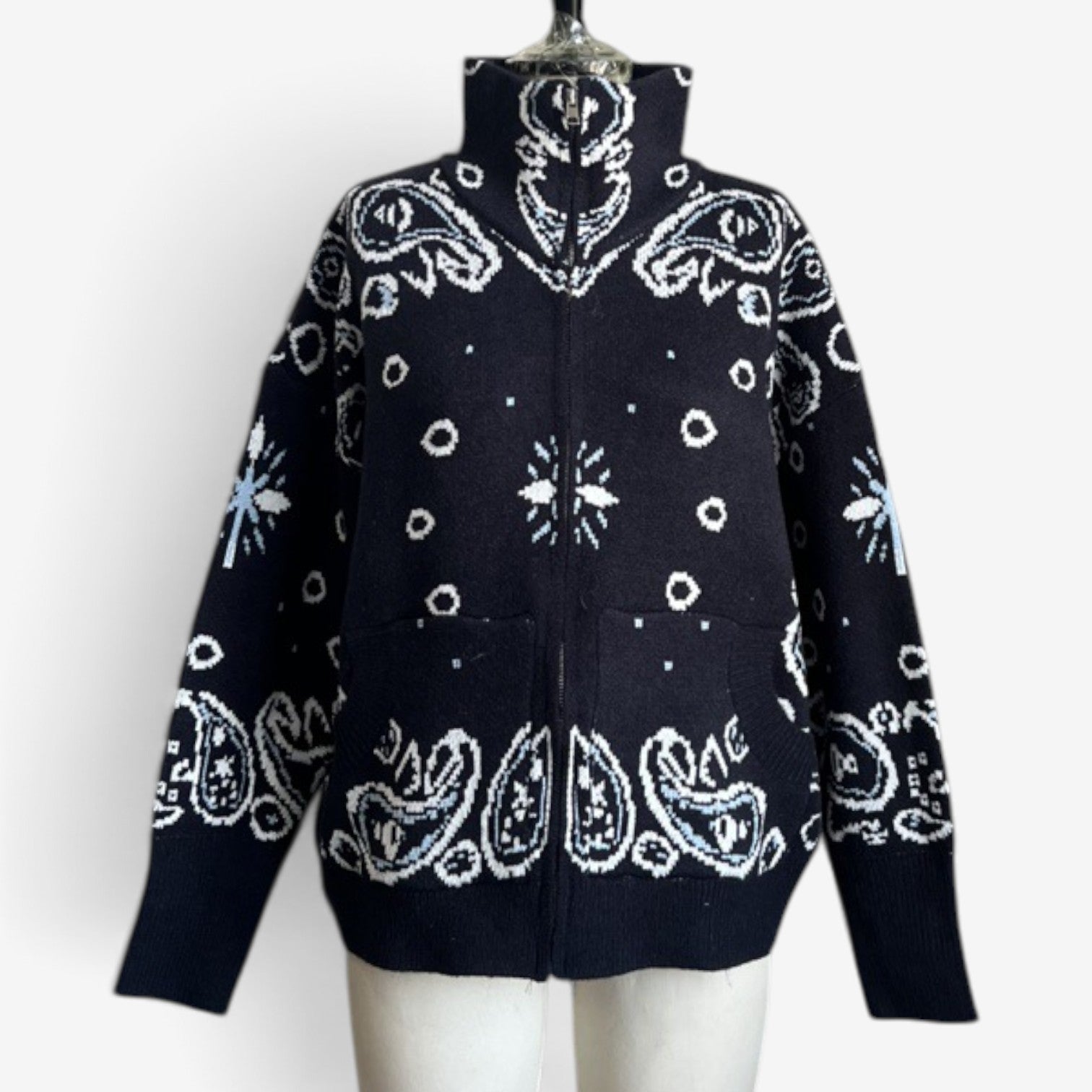 Nerissa™ Bandana knit cardigan