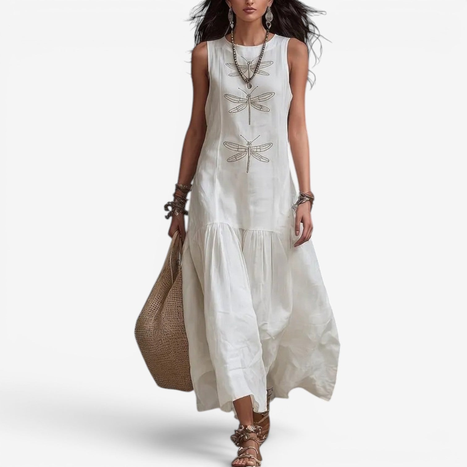 Katniss™ Long sleeveless dress