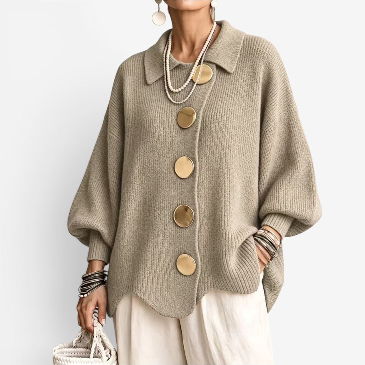 Chona™ Oversized knit cardigan sweater