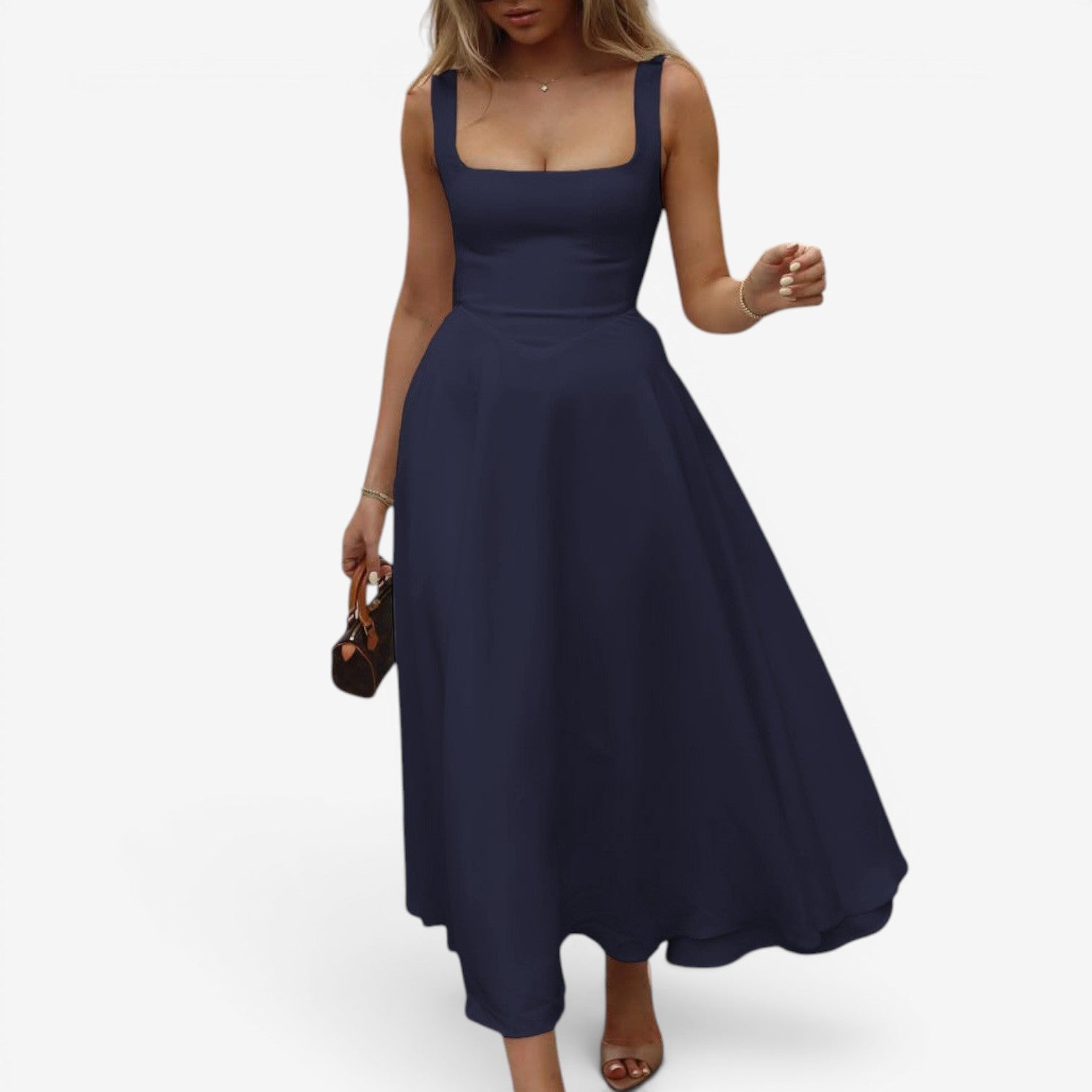 Louisa™ Flared midi dress