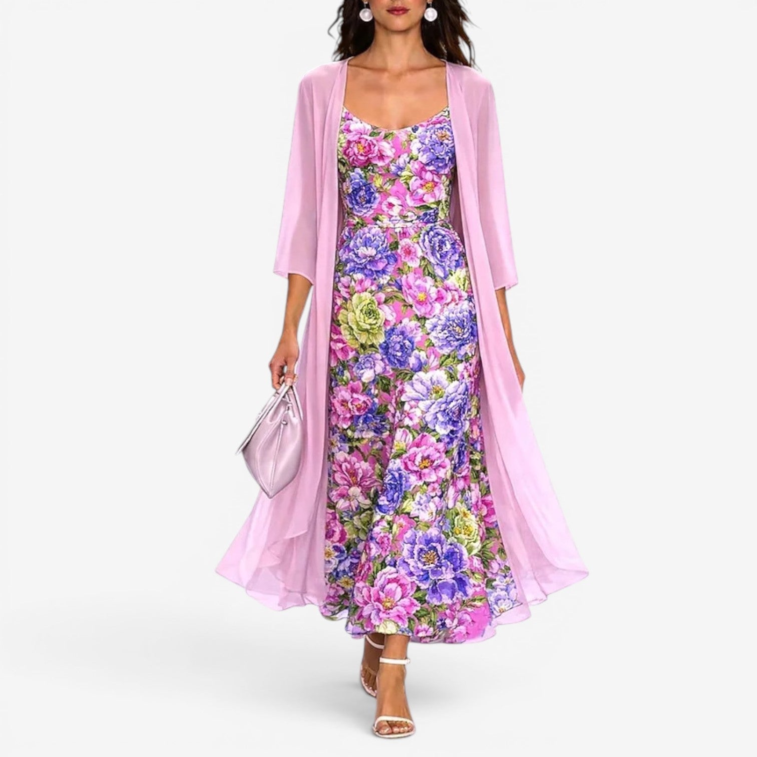 Oceana™ Long floral dress