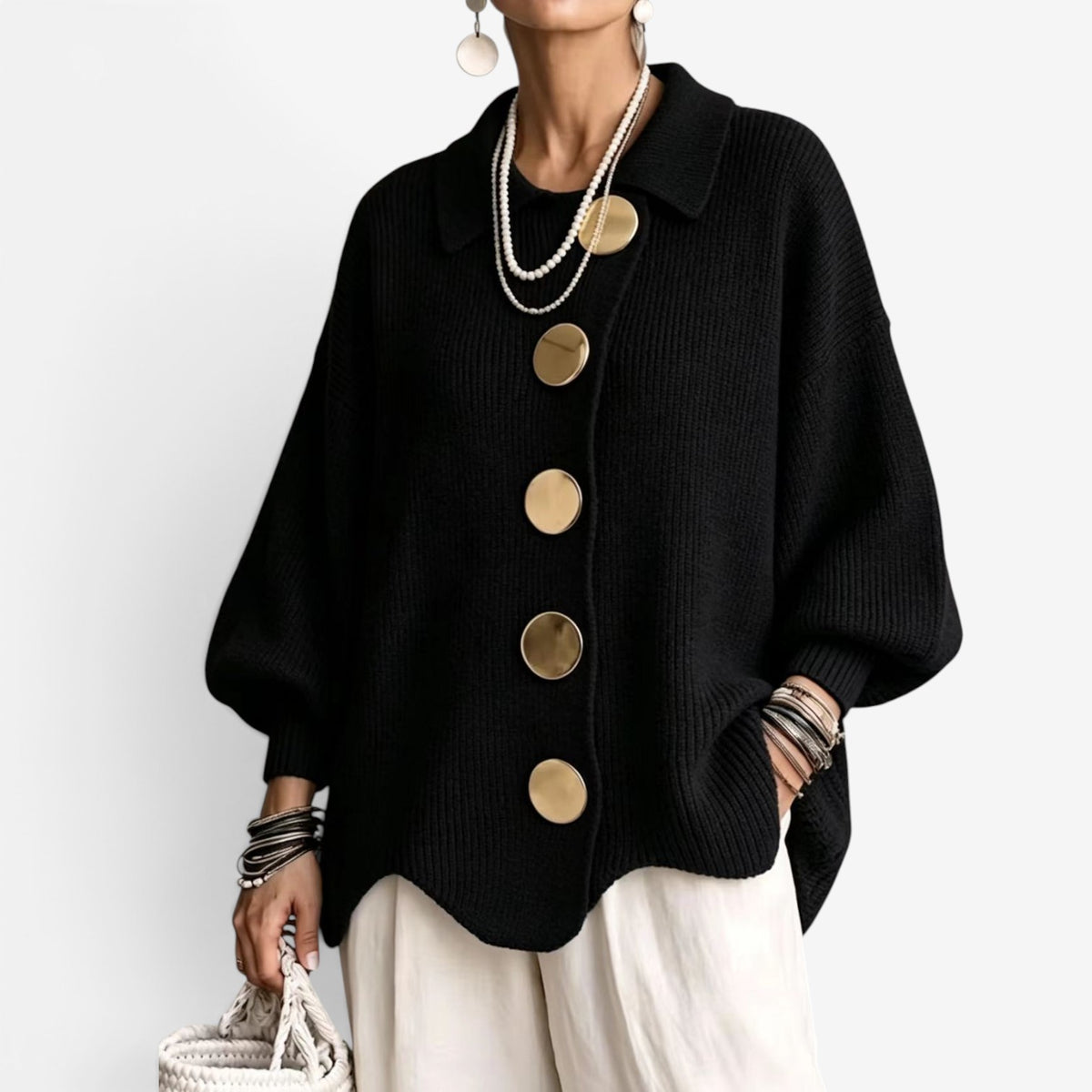 Chona™ Oversized knit cardigan sweater