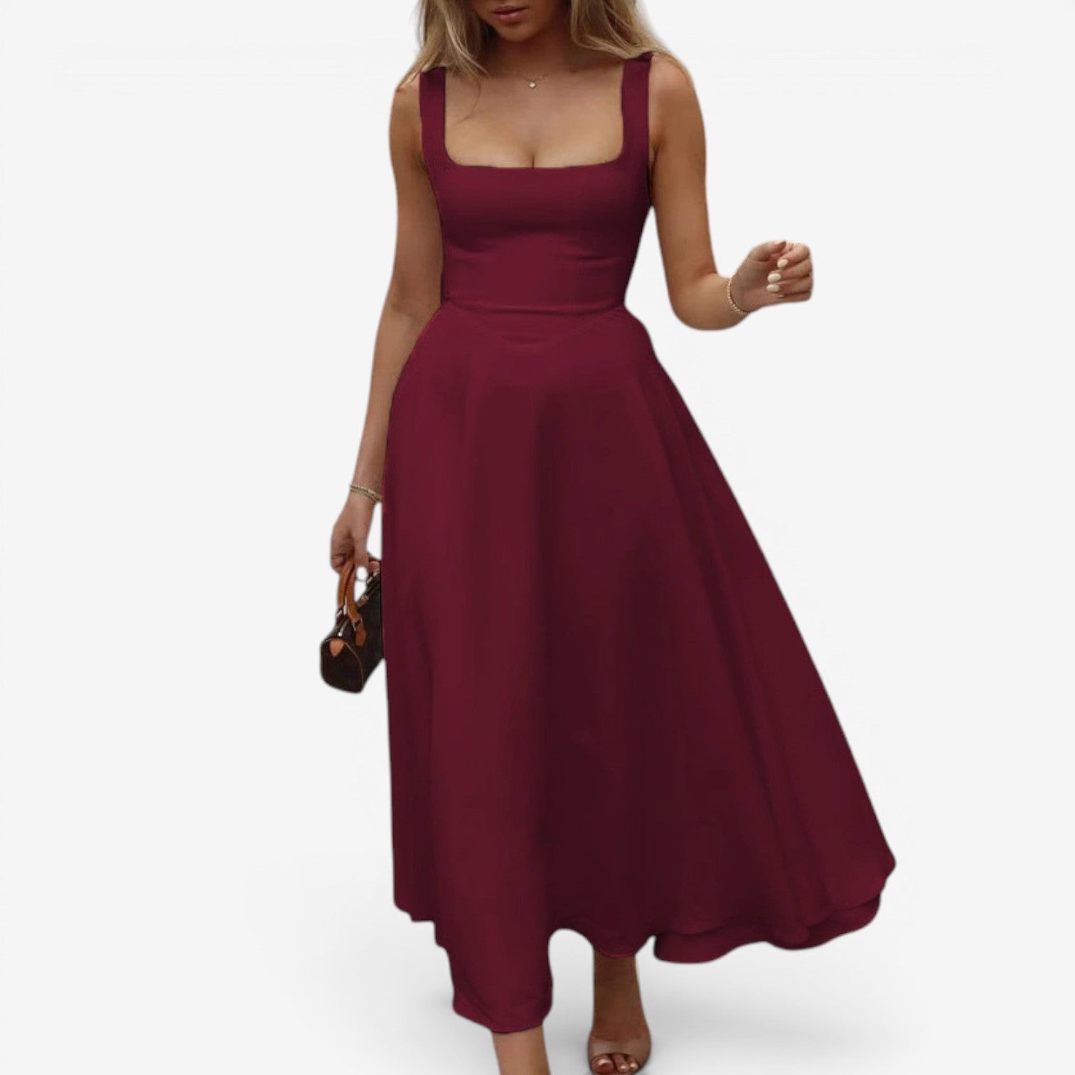 Louisa™ Flared midi dress