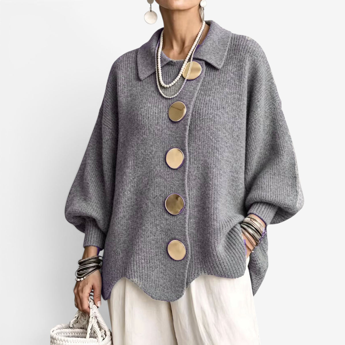 Chona™ Oversized knit cardigan sweater