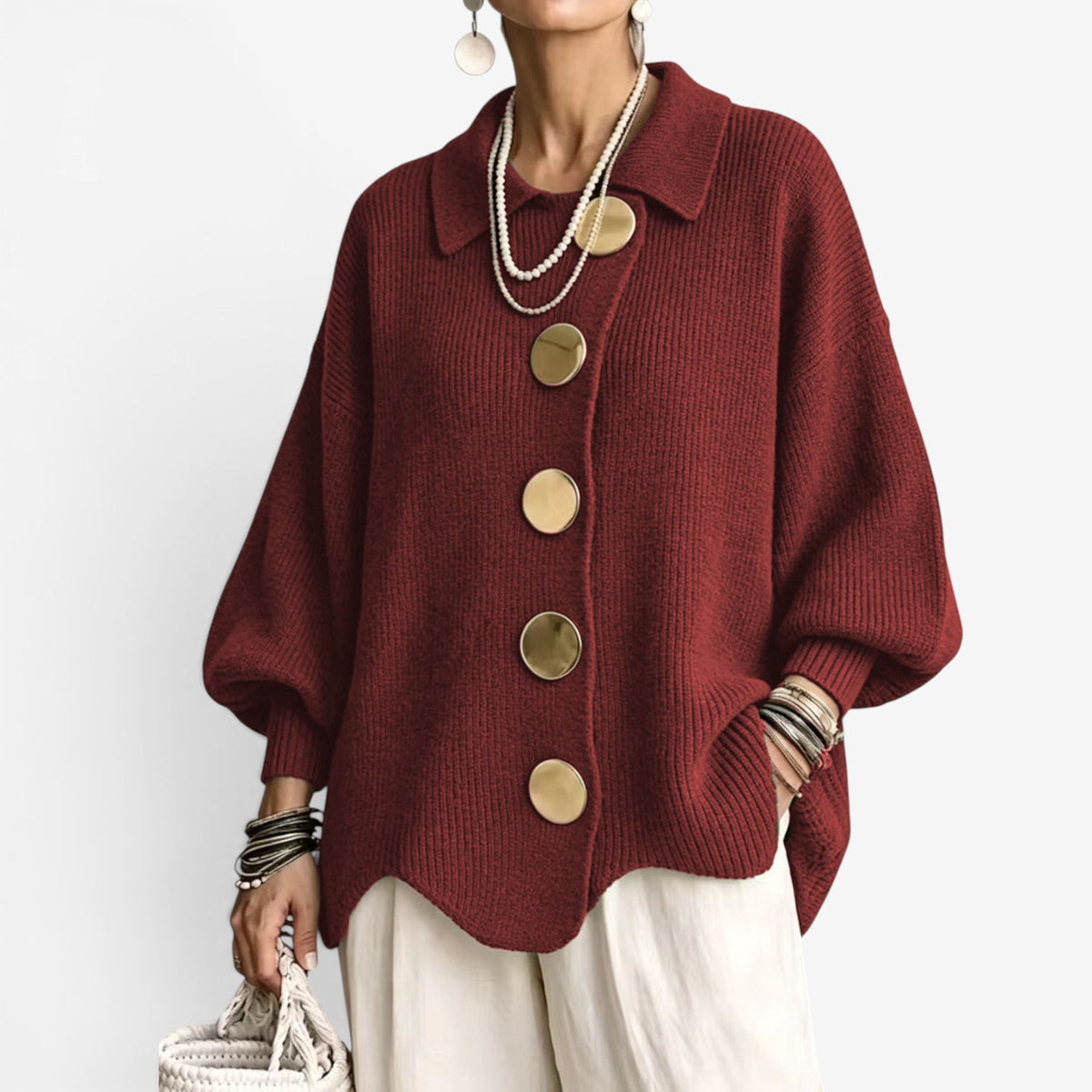 Chona™ Oversized knit cardigan sweater