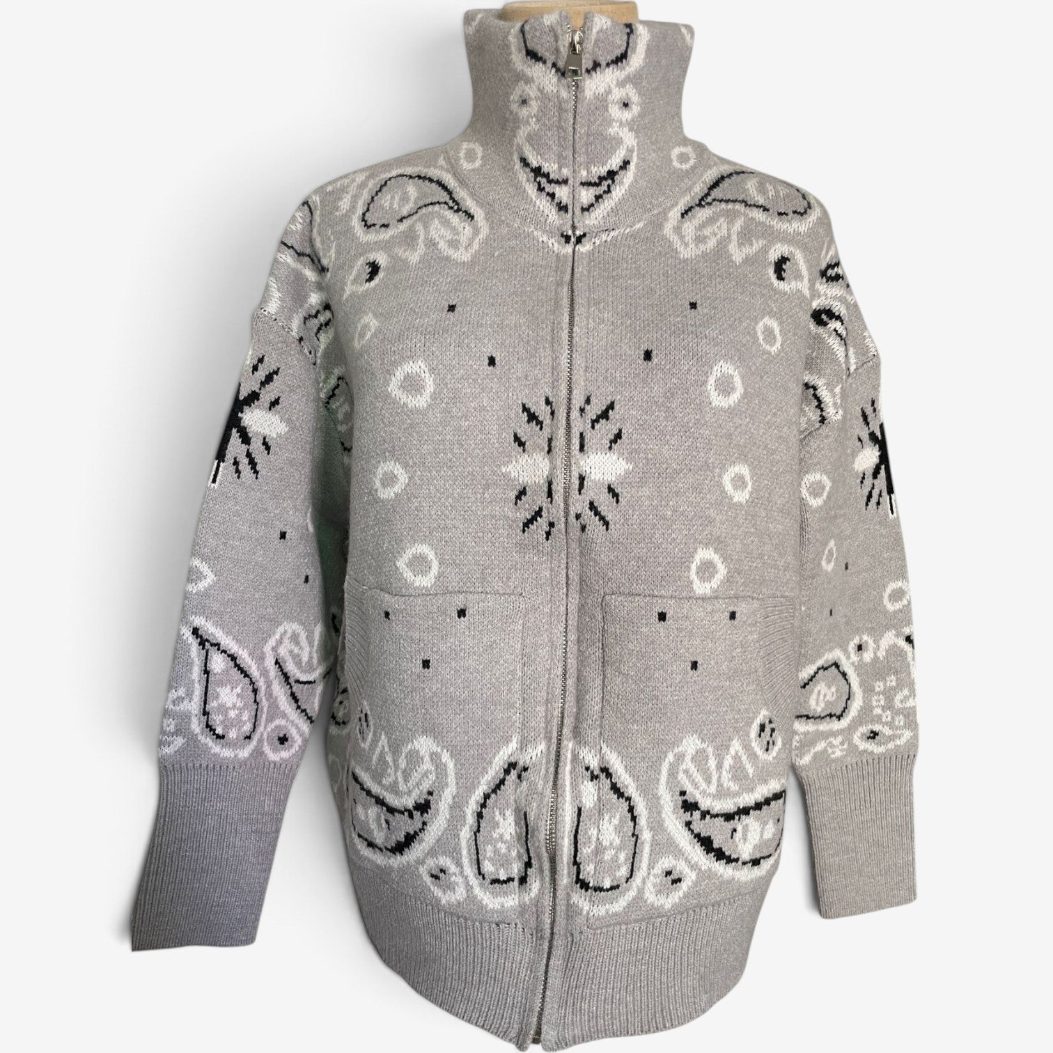 Nerissa™ Bandana knit cardigan