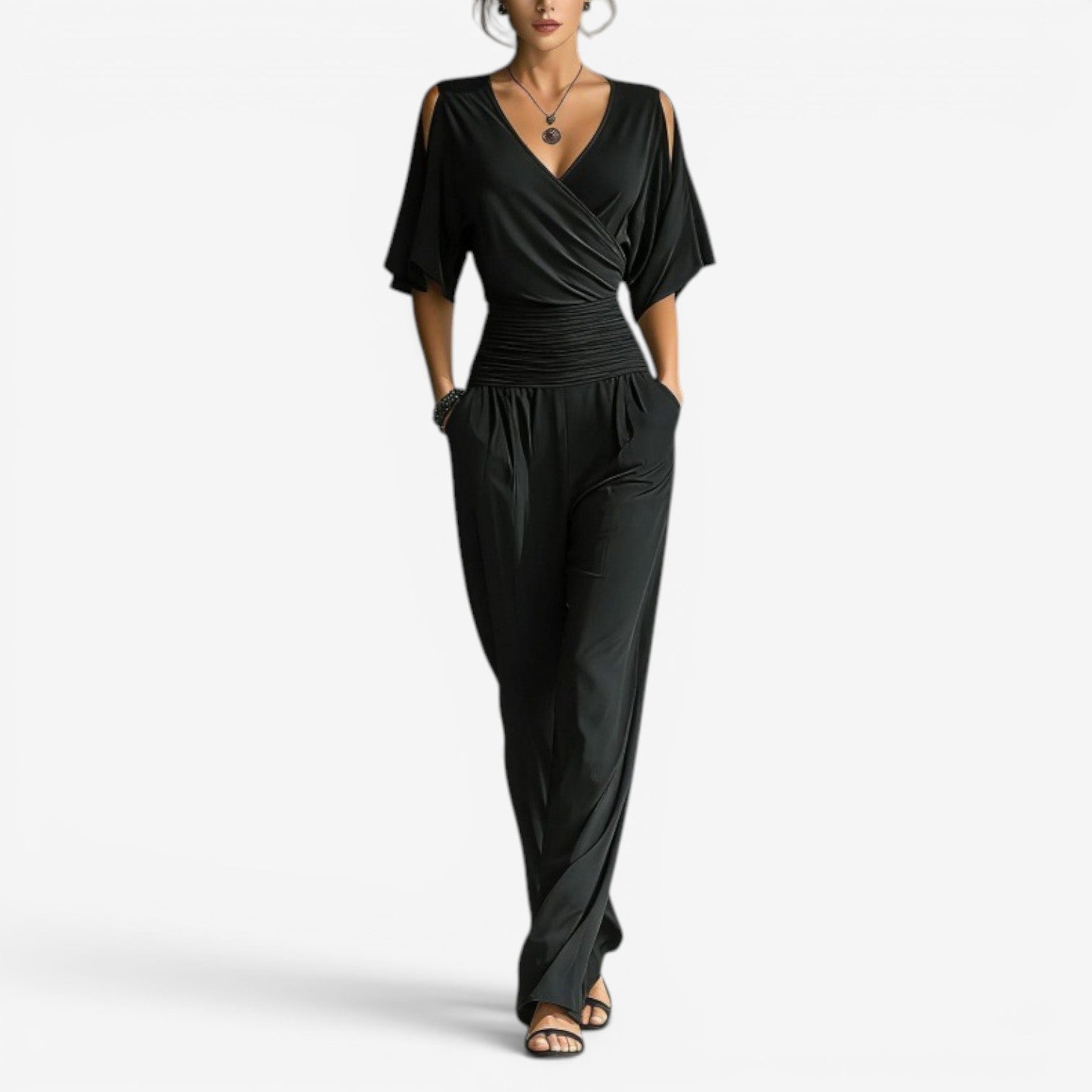 Cherryl™ Off shoulder jumpsuit
