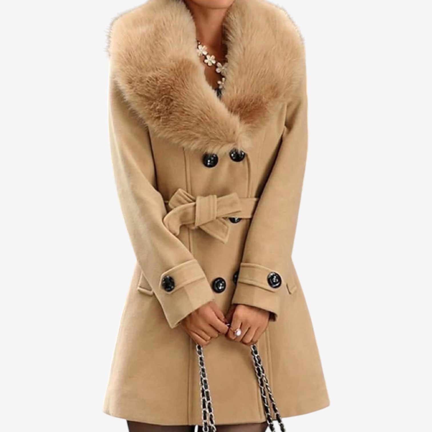 Sandara™ Elegant Belted Coat