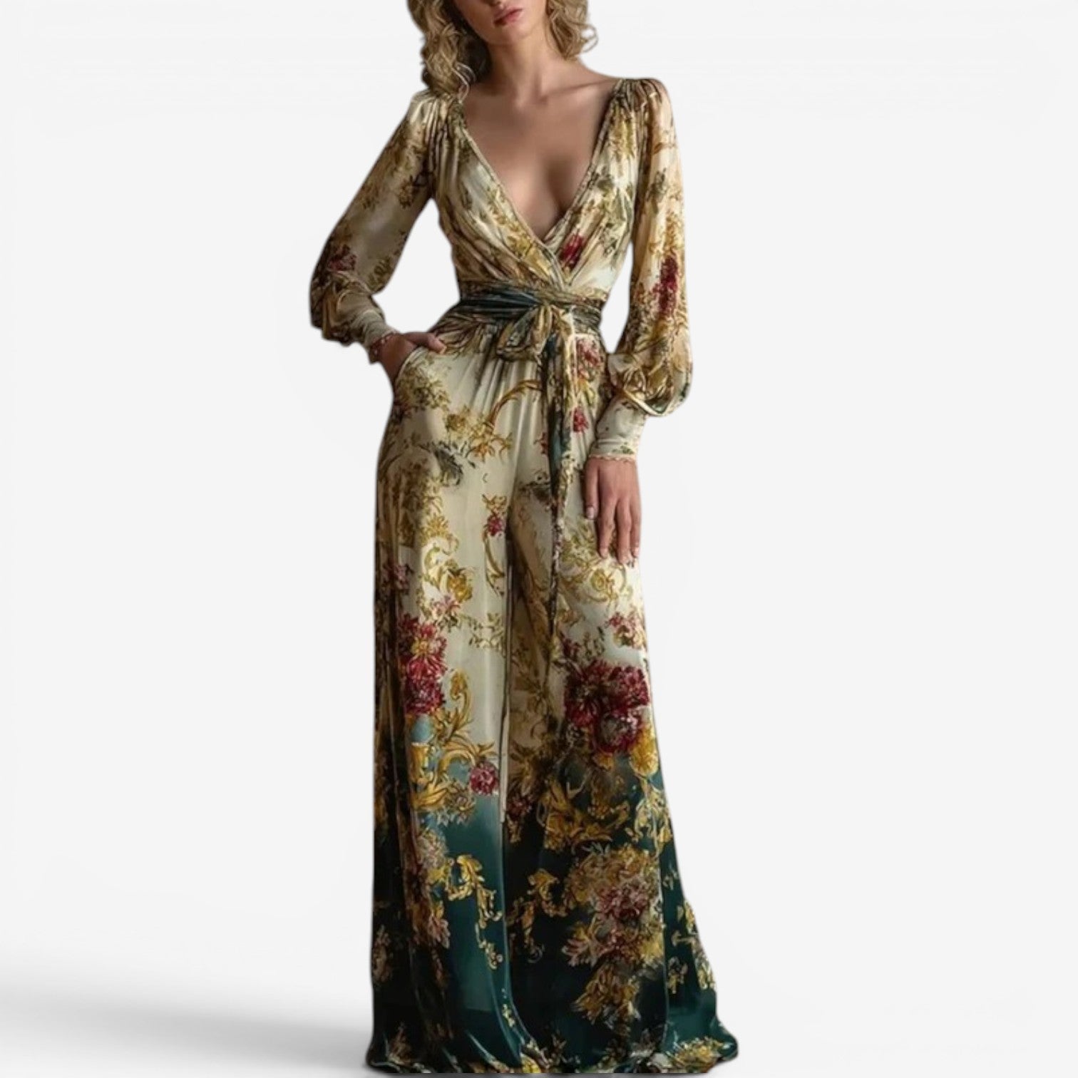 Ivonne™ V-neck jumpsuit