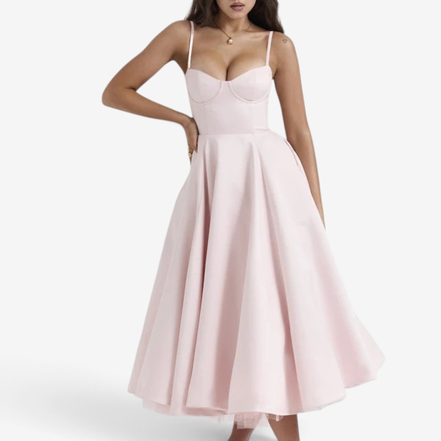 Lalaine™ Midi dress with straps