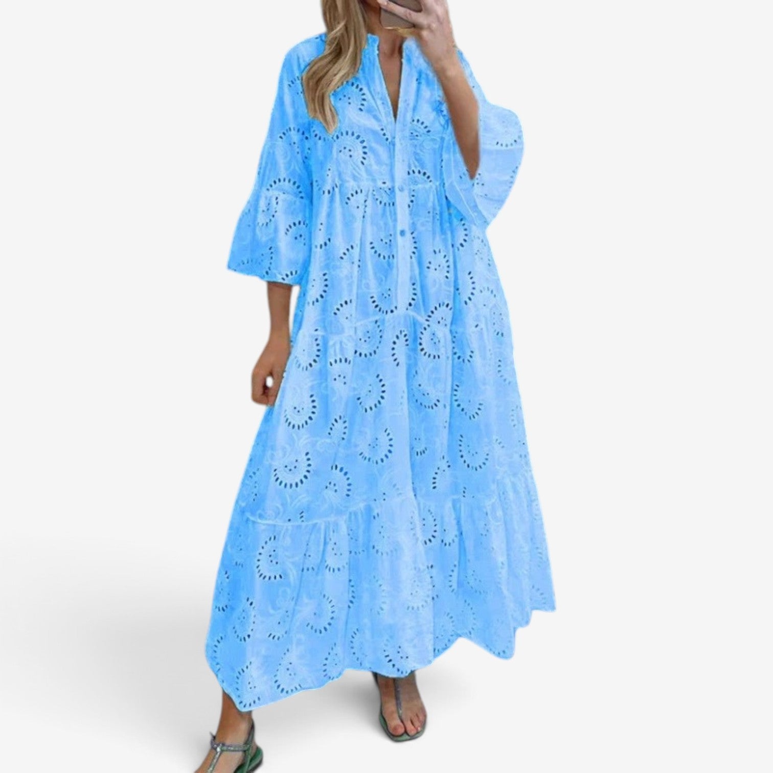 Vianne™ Eyelet lace maxi dress