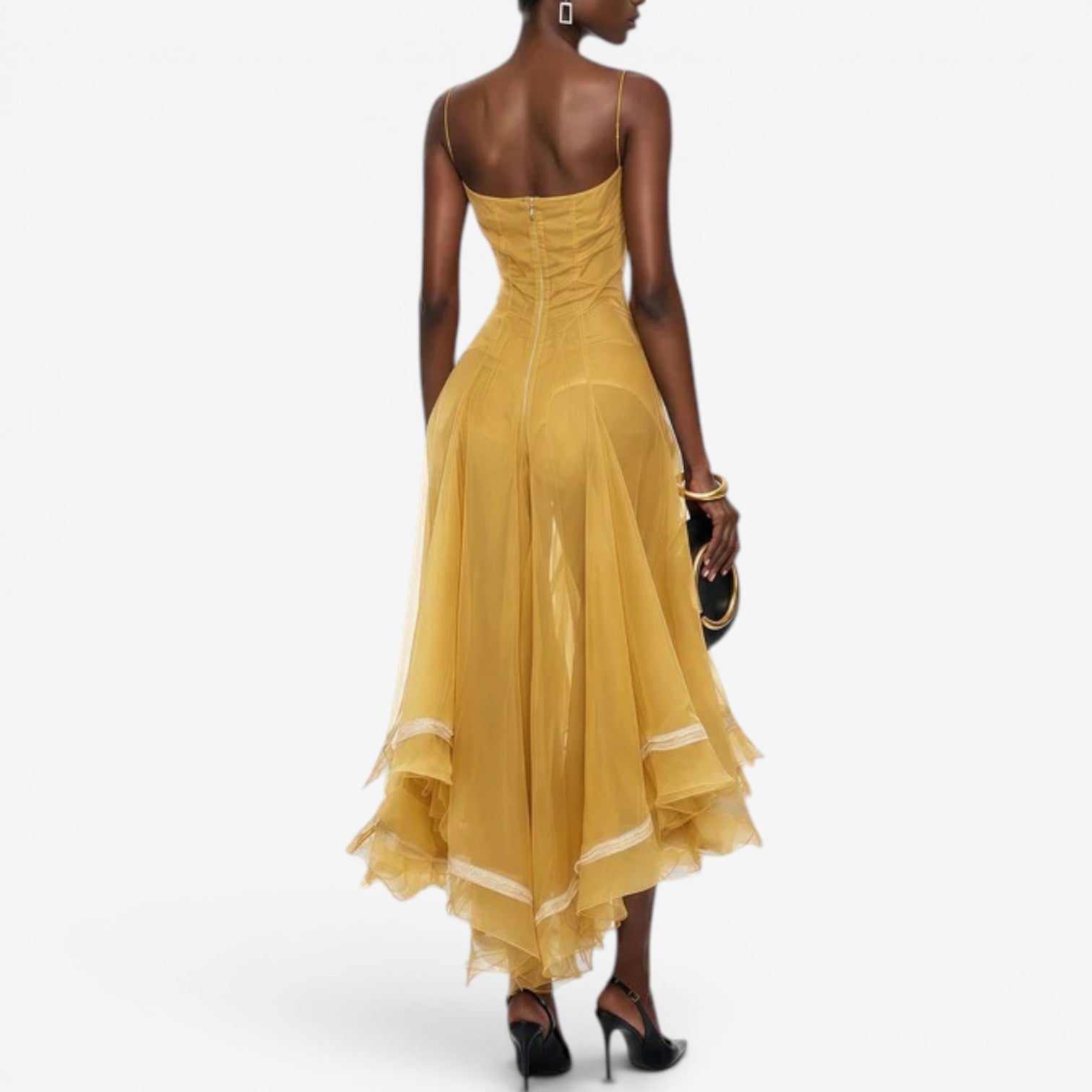 Lorea™ Asymmetrical midi dress