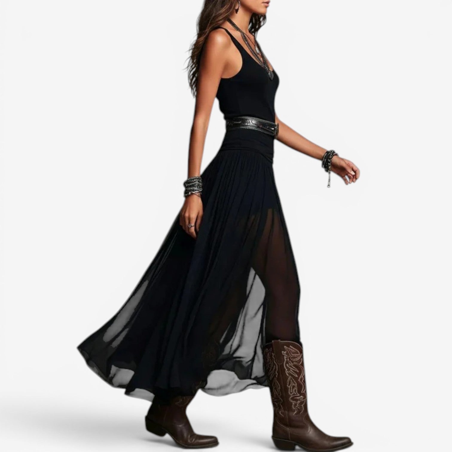 Lilianne™ Bohemian style maxi dress