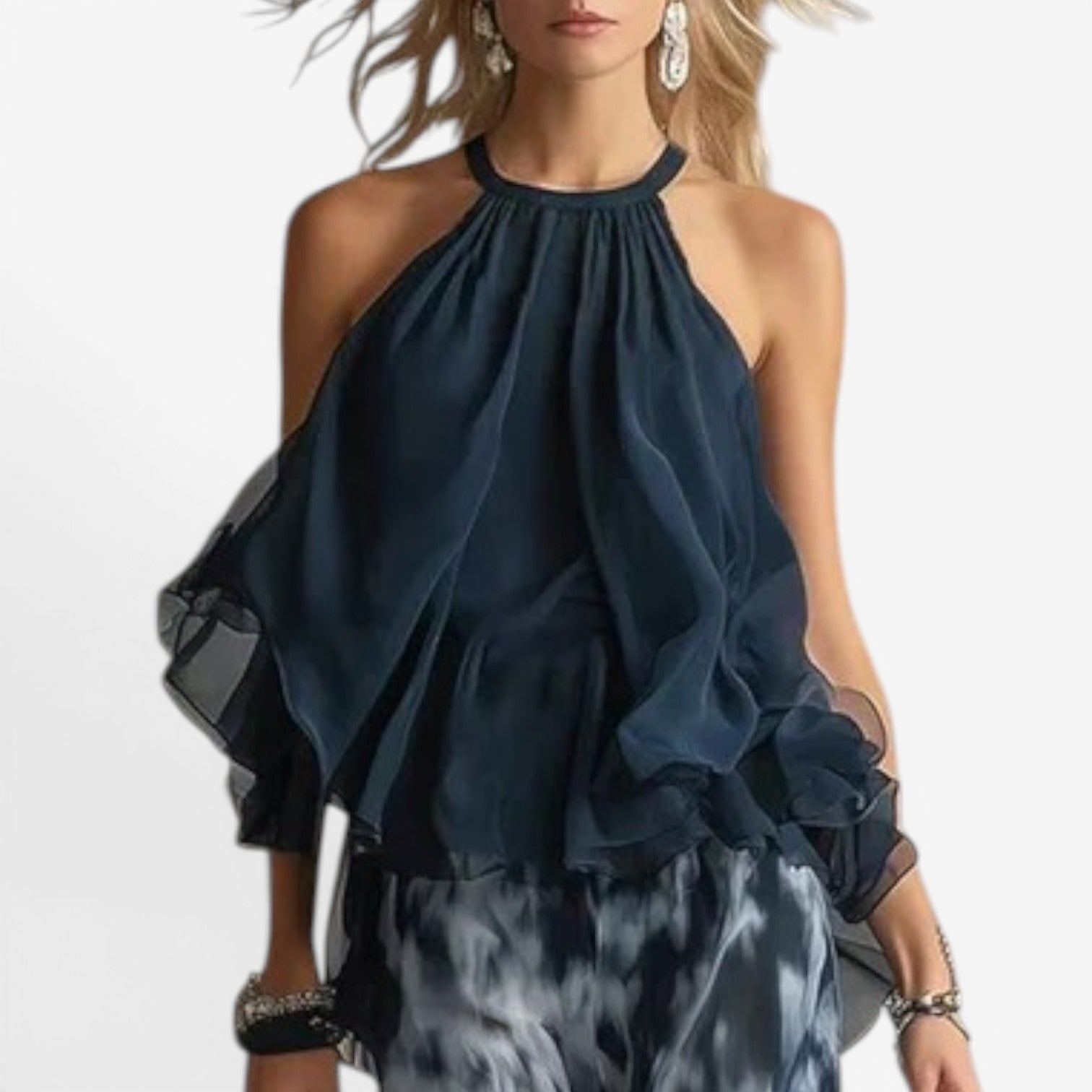 Marianne™ Complete pantsuit with ruffles