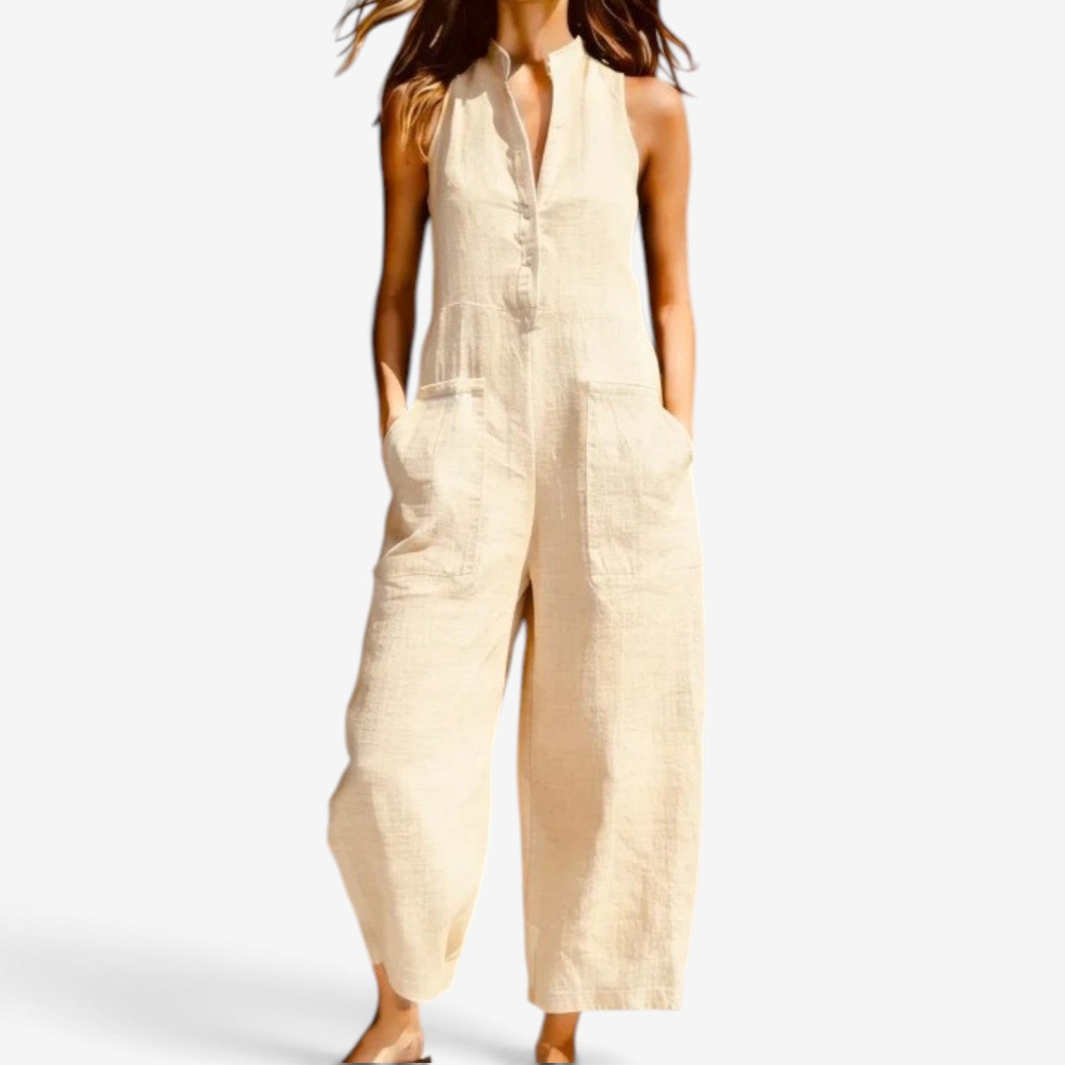 Georgia™ Sleeveless wide-leg jumpsuit