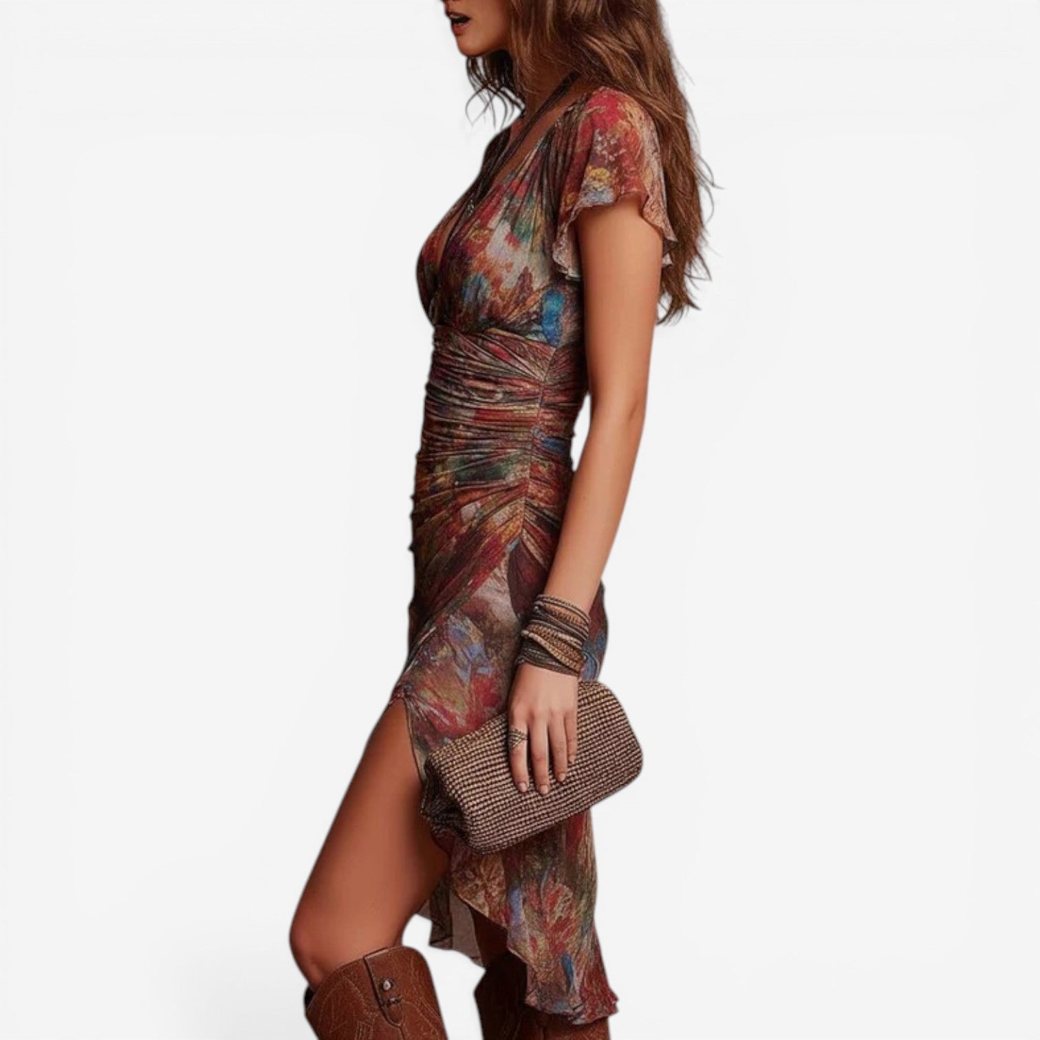 Salina™ Draped midi dress