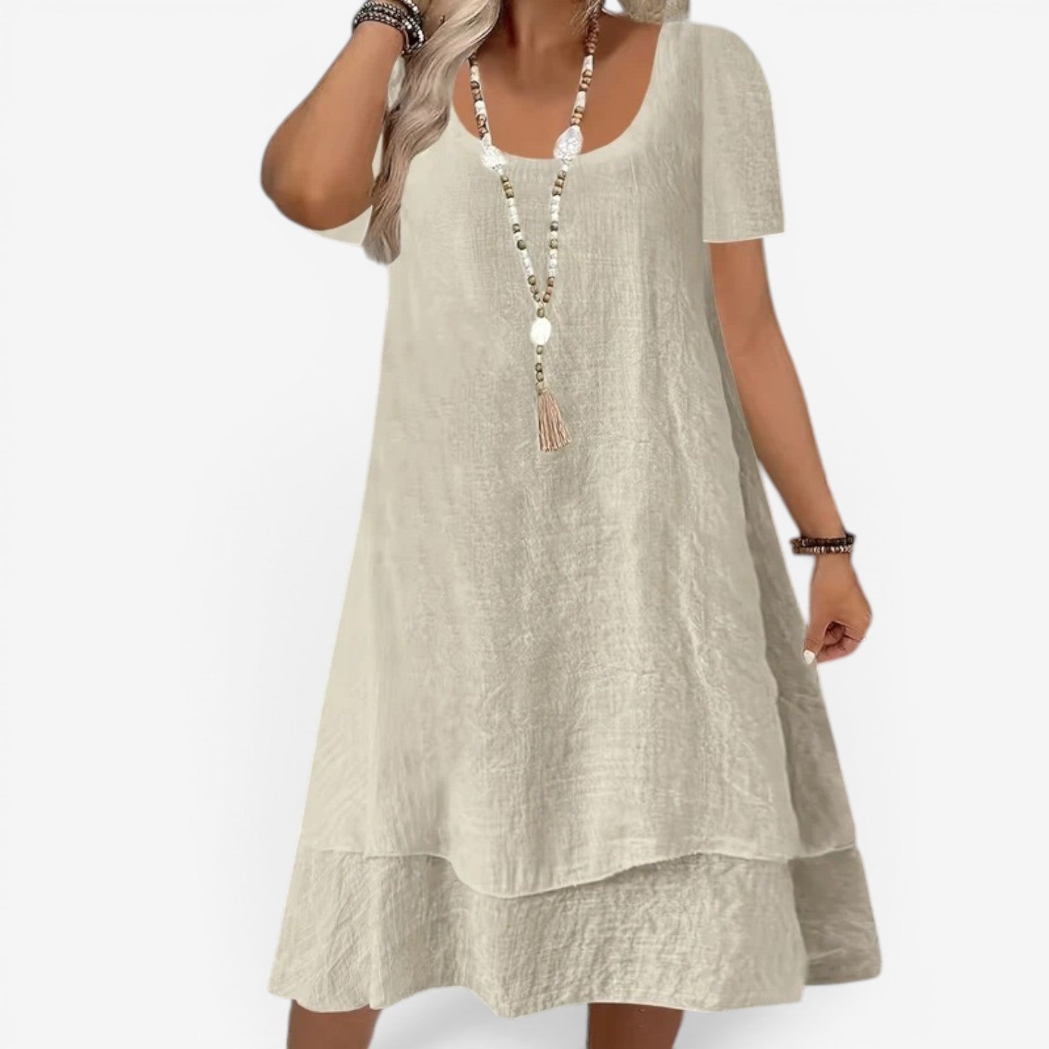 Elliane™ Midi dress with sleeves