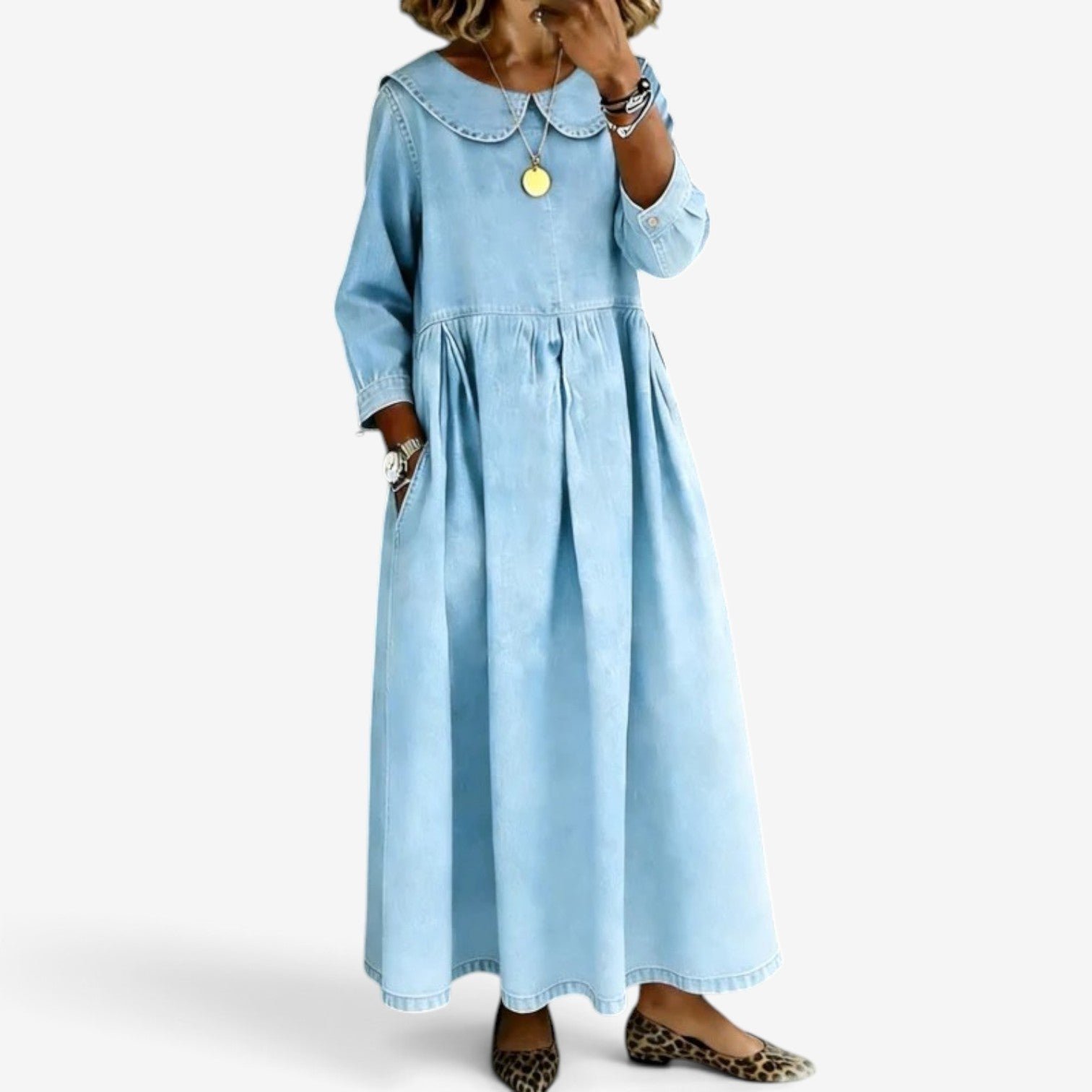 Cecilla™ Long denim dress