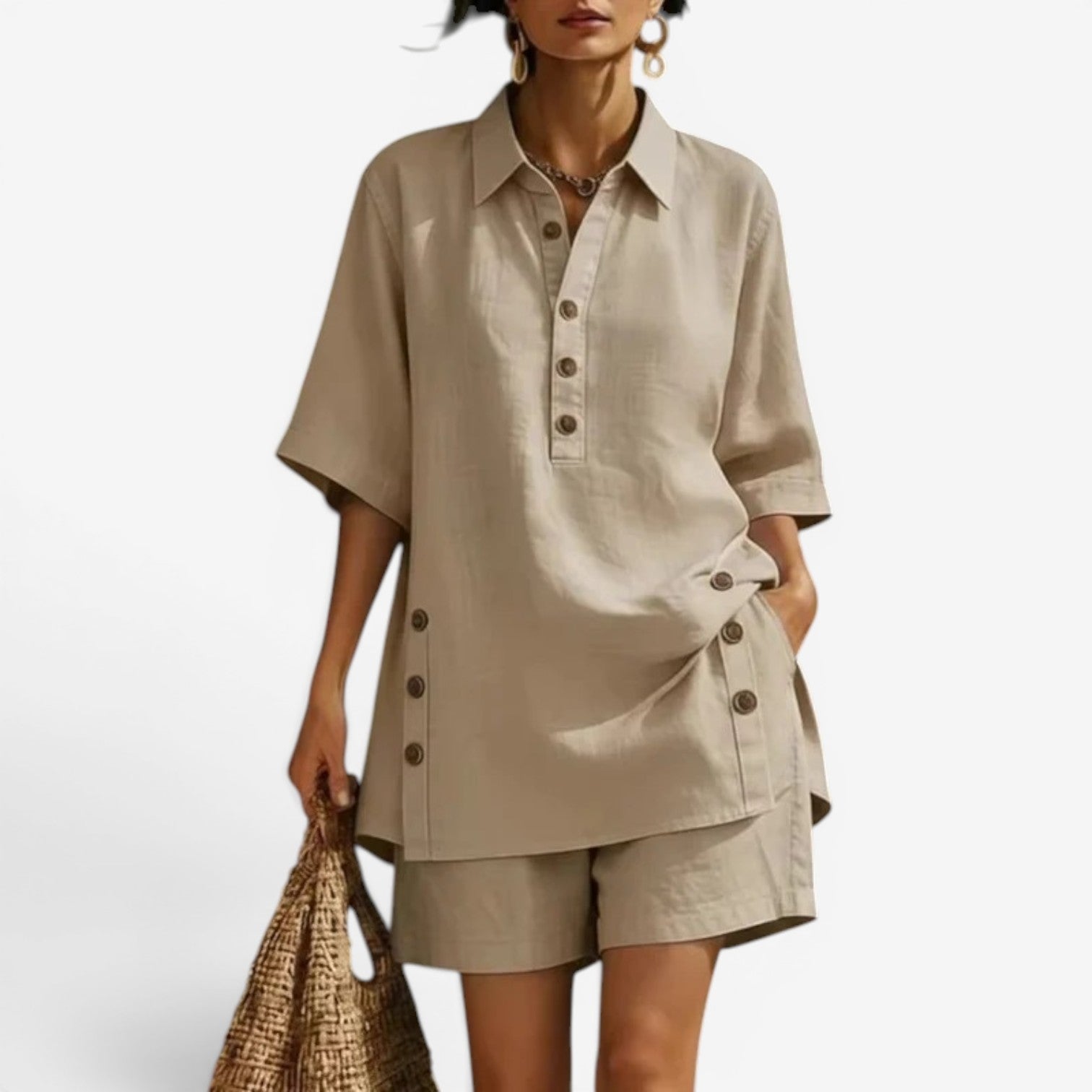 Thalia™ Shirt and shorts set