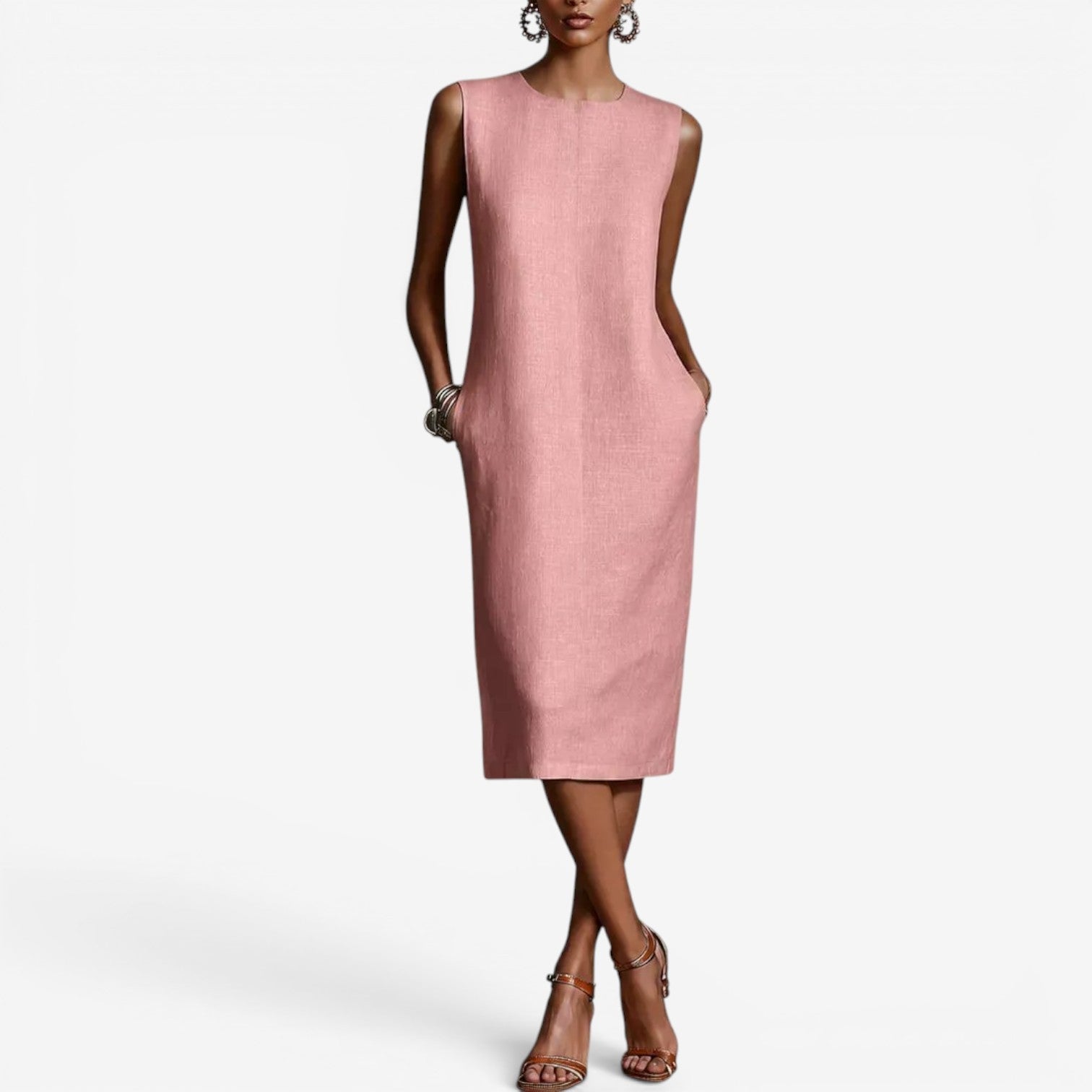 Zia™ Sleeveless midi dress