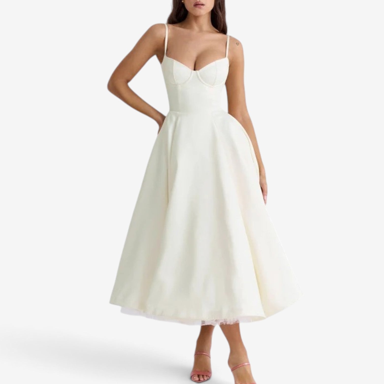 Lalaine™ Midi dress with straps