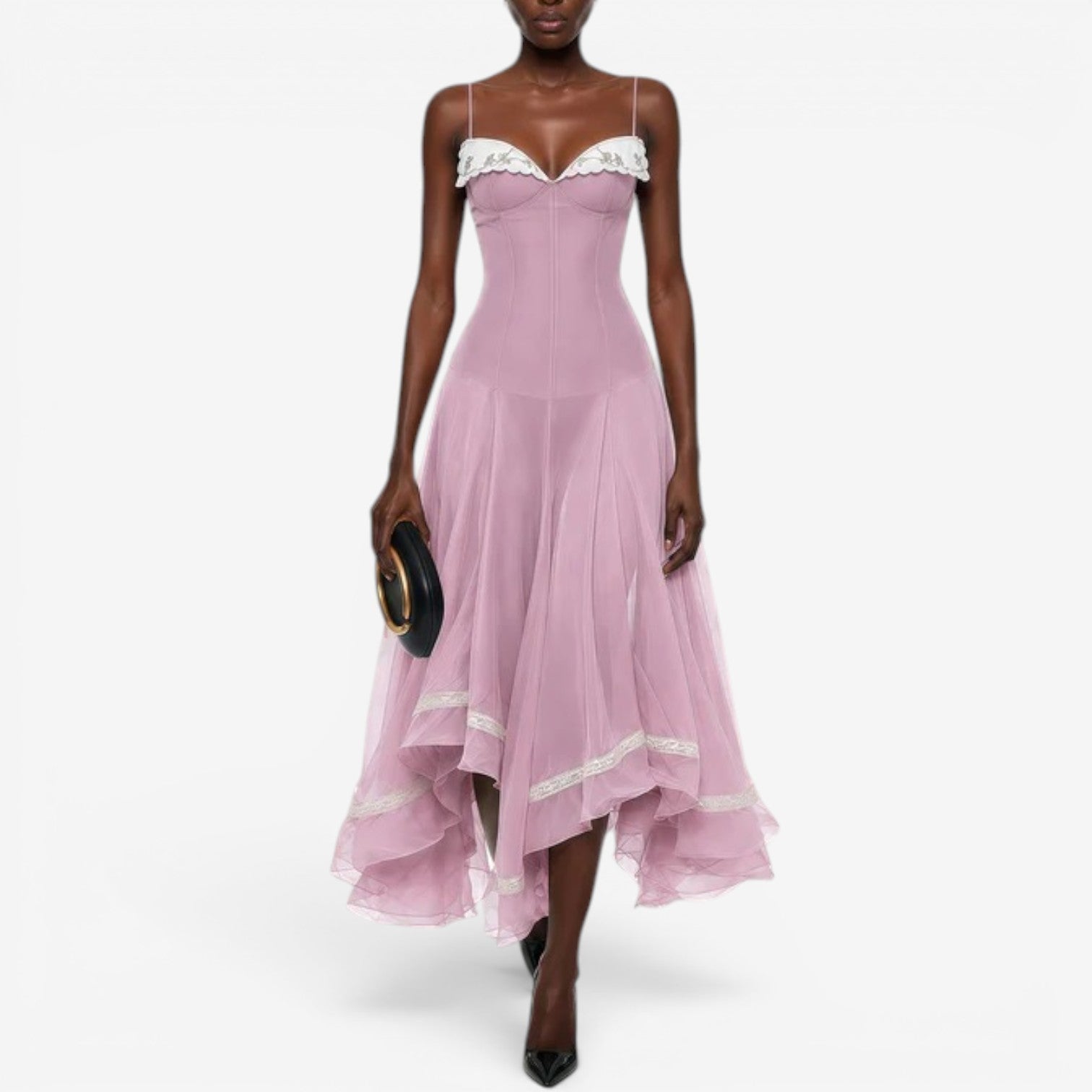 Lorea™ Asymmetrical midi dress