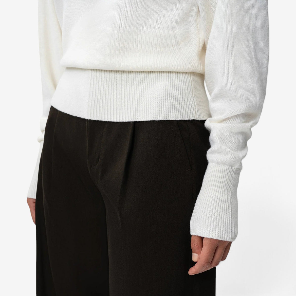 Leonie™ Soft Ribbed Cuff Sweater