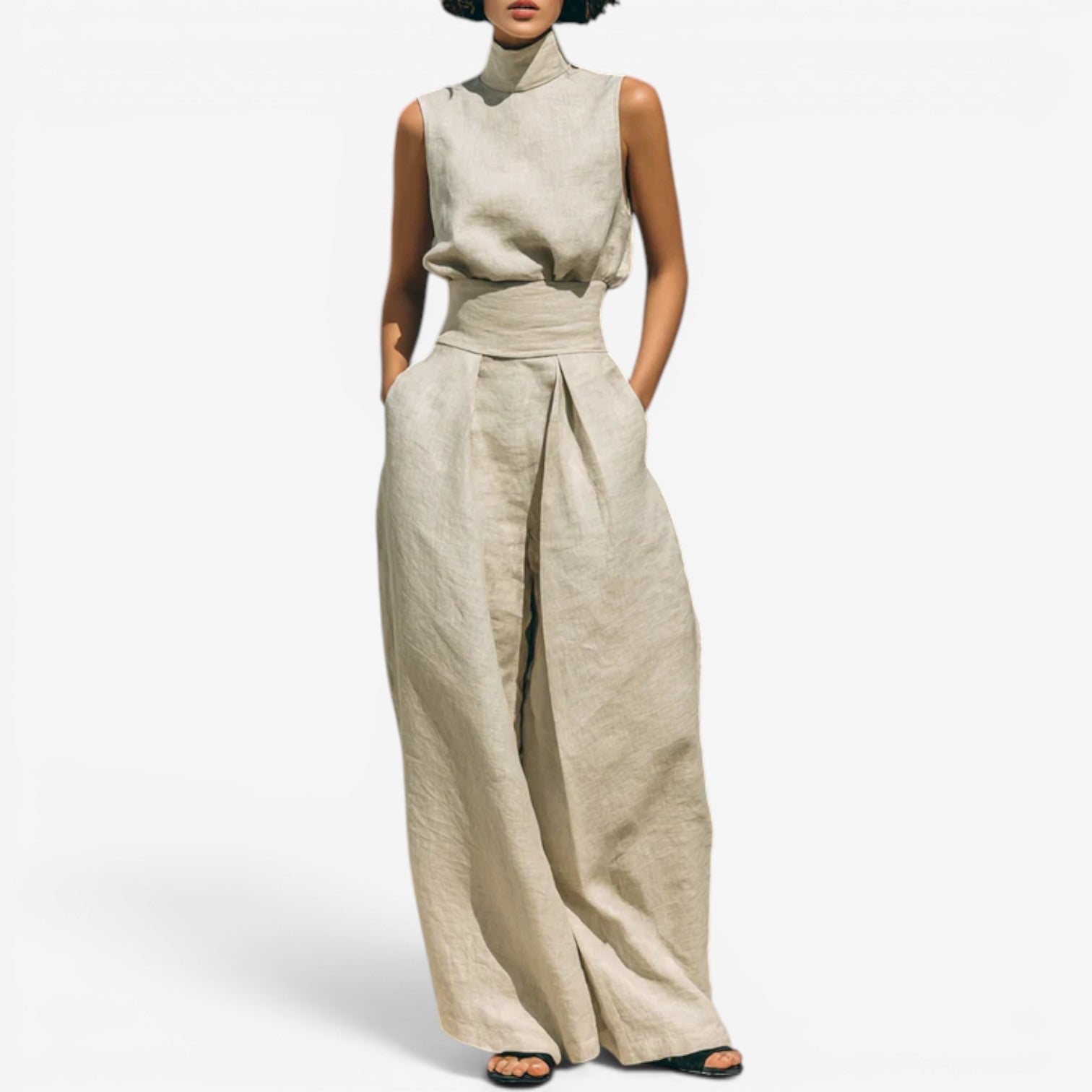 Marielli™ High-neck jumpsuit