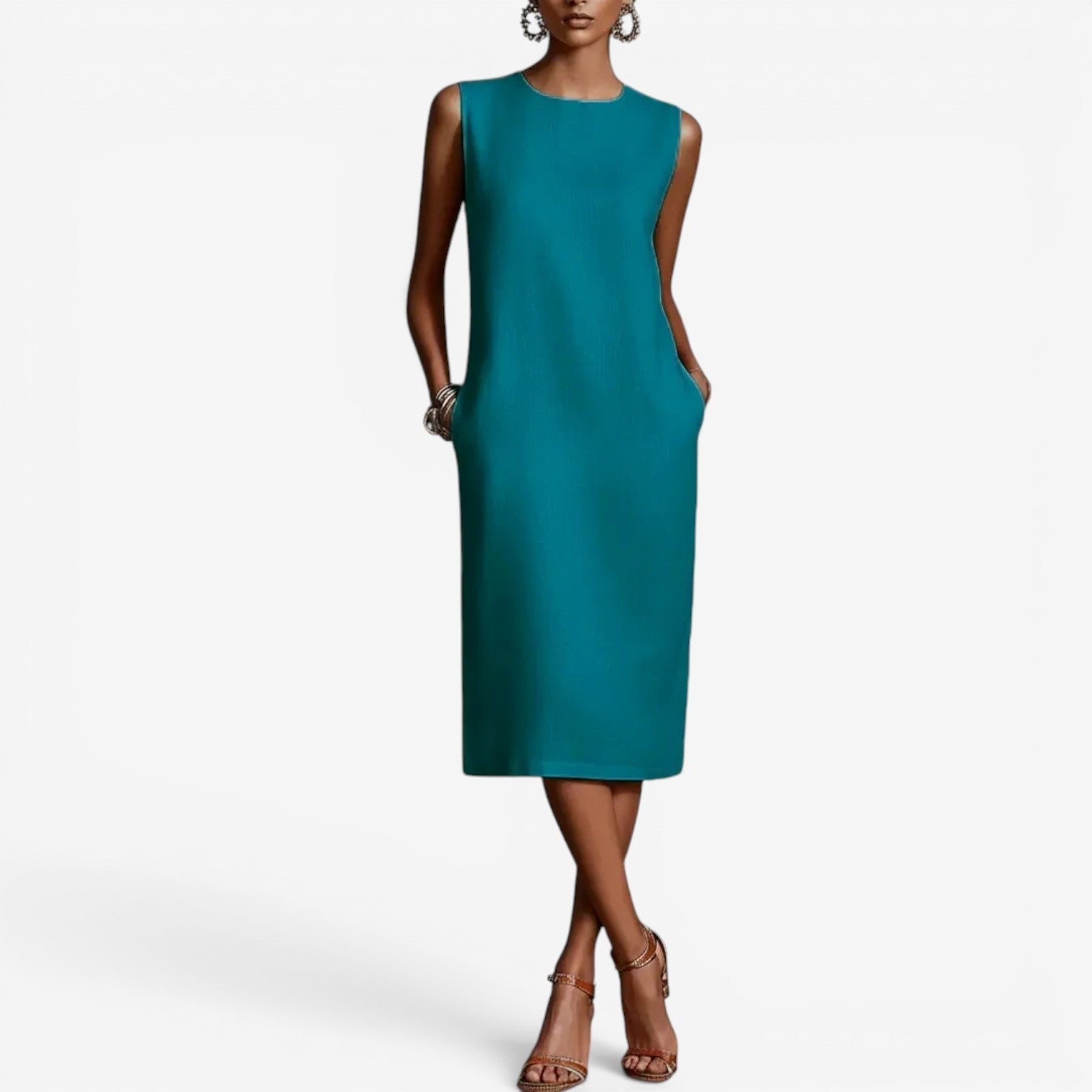 Zia™ Sleeveless midi dress