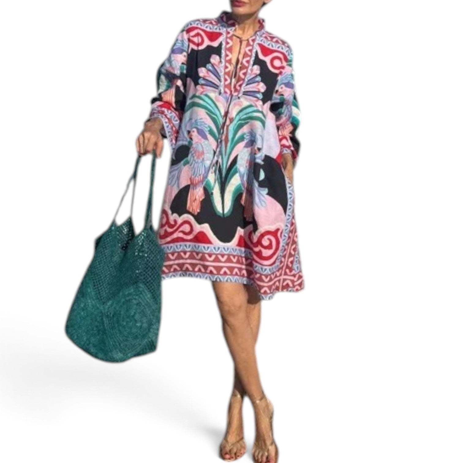 Klaudy™ Short Kaftan Dress