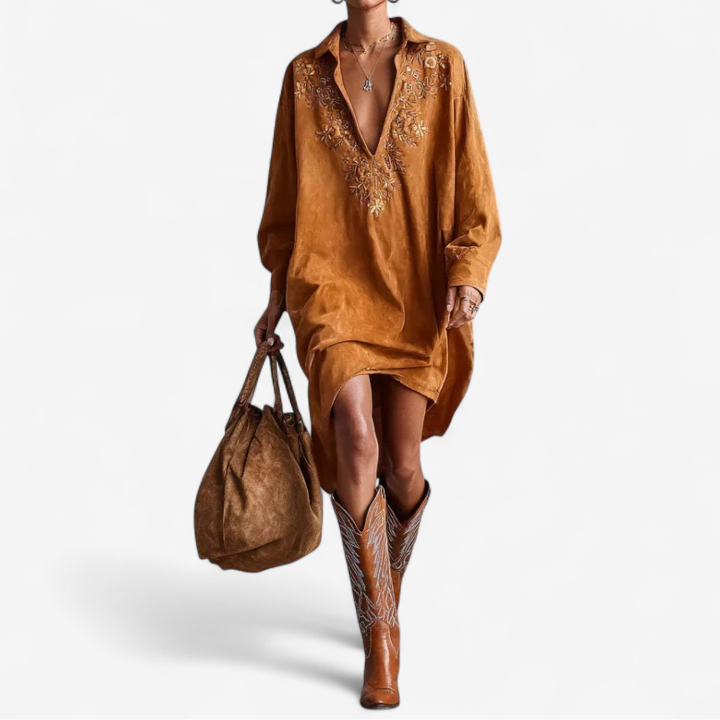 Mooren™ Embroidered Dress