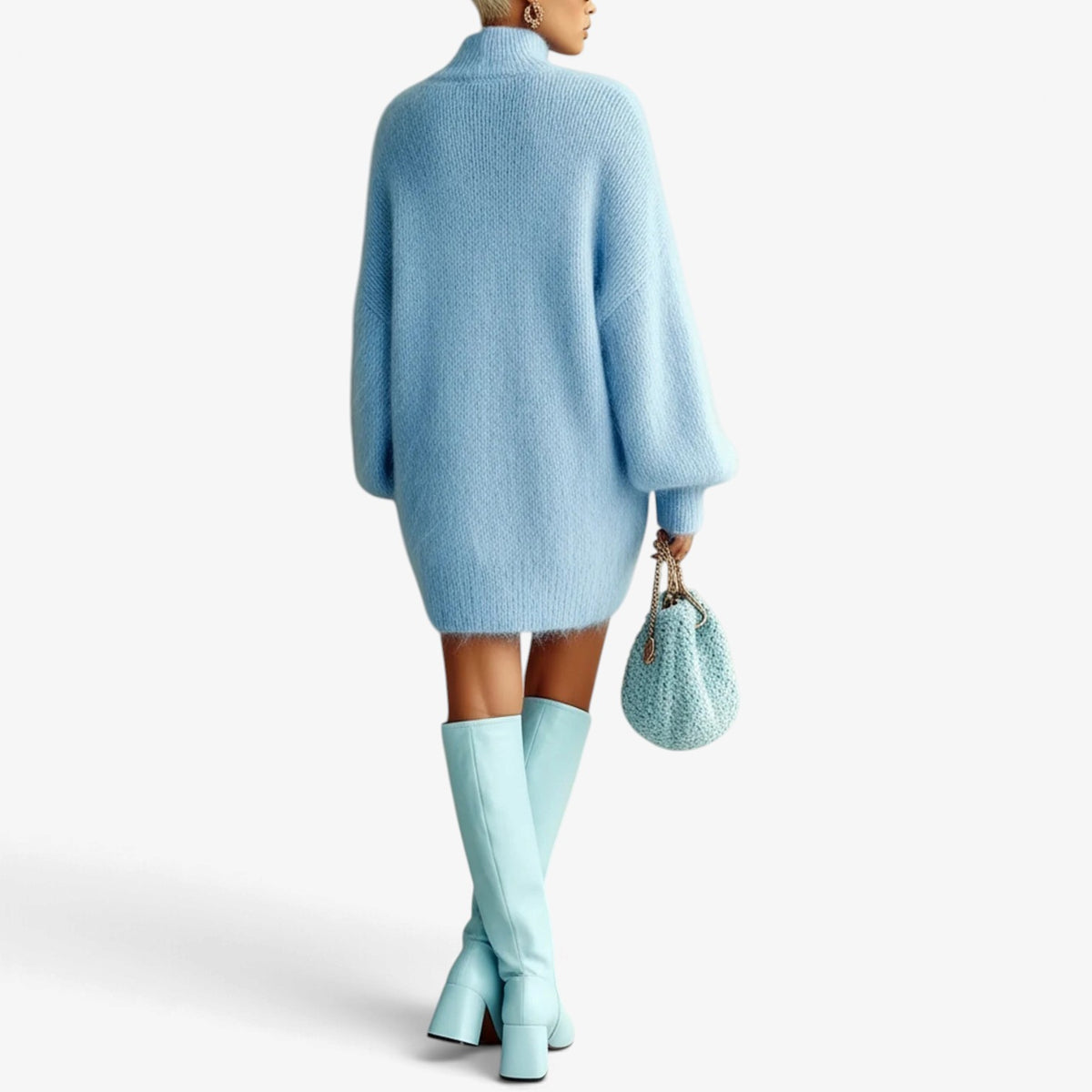 Noemie™ Fuzzy Knit Sweater Dress
