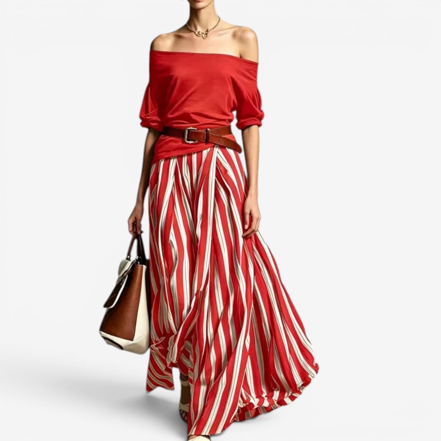 Cindy™ Striped skirt and top set