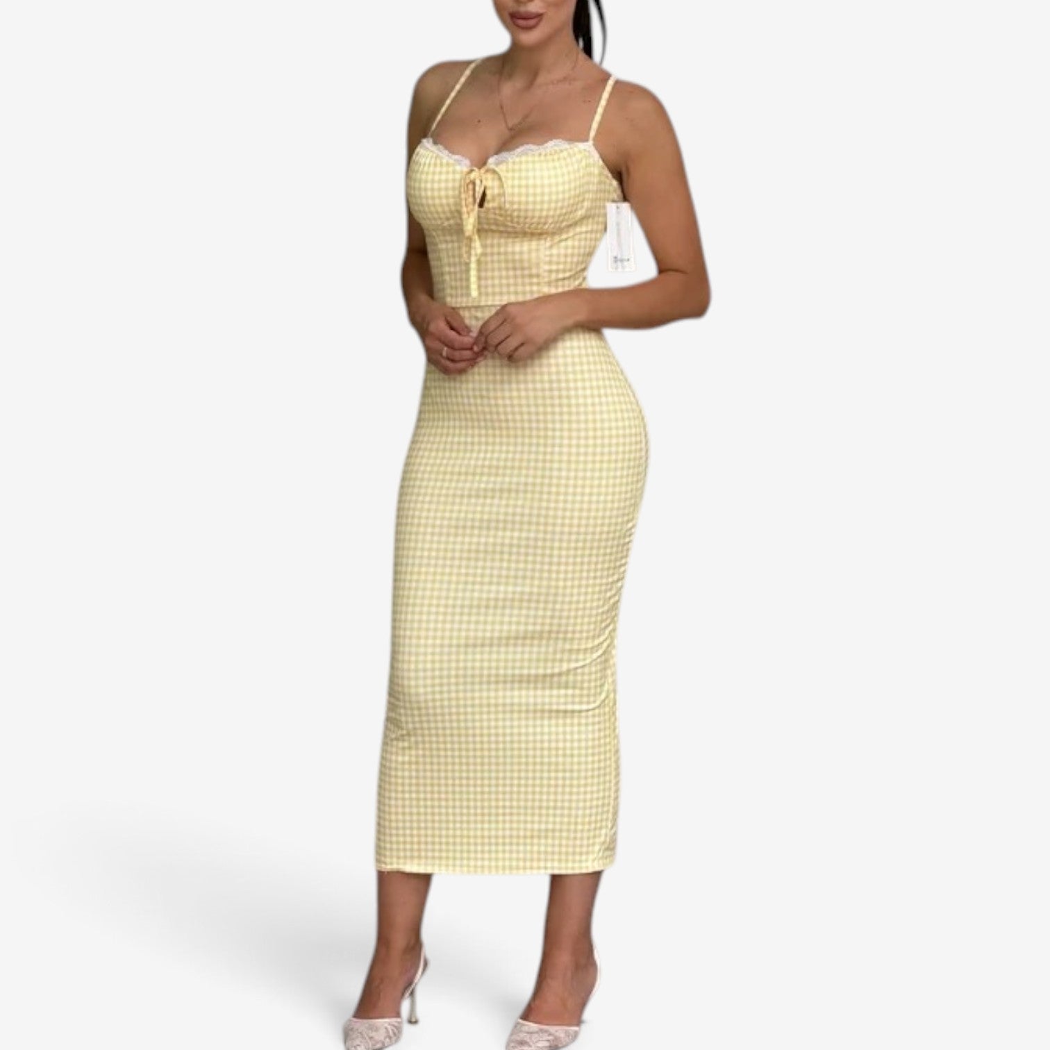 Cleona™ Midi dress with straps