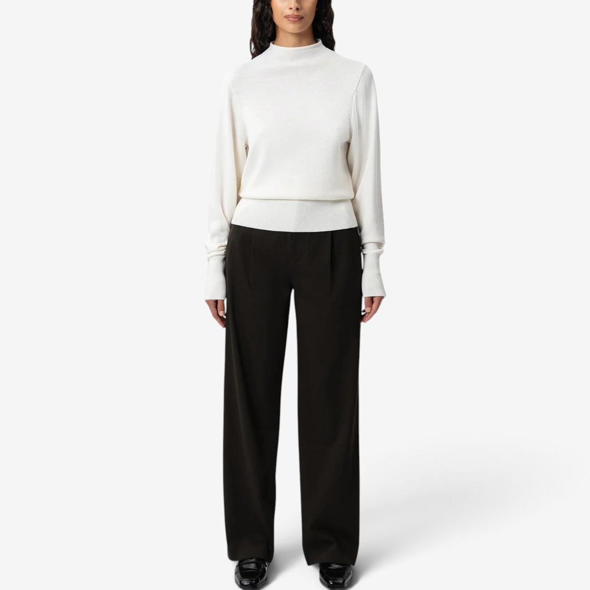Leonie™ Soft Ribbed Cuff Sweater