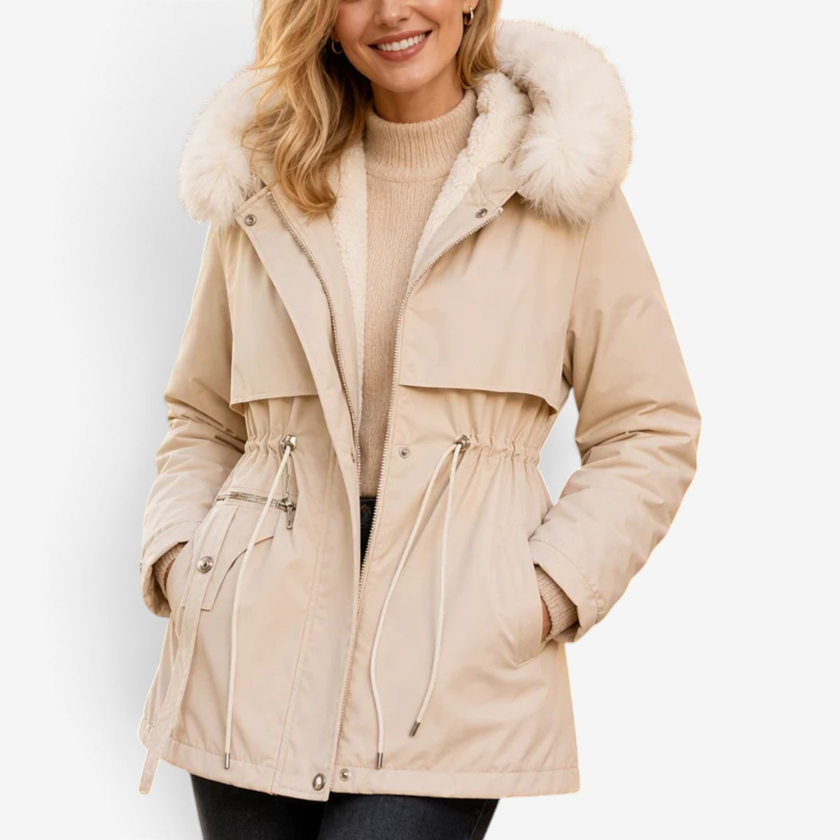 Sophia™ Faux Fur Hooded Parka