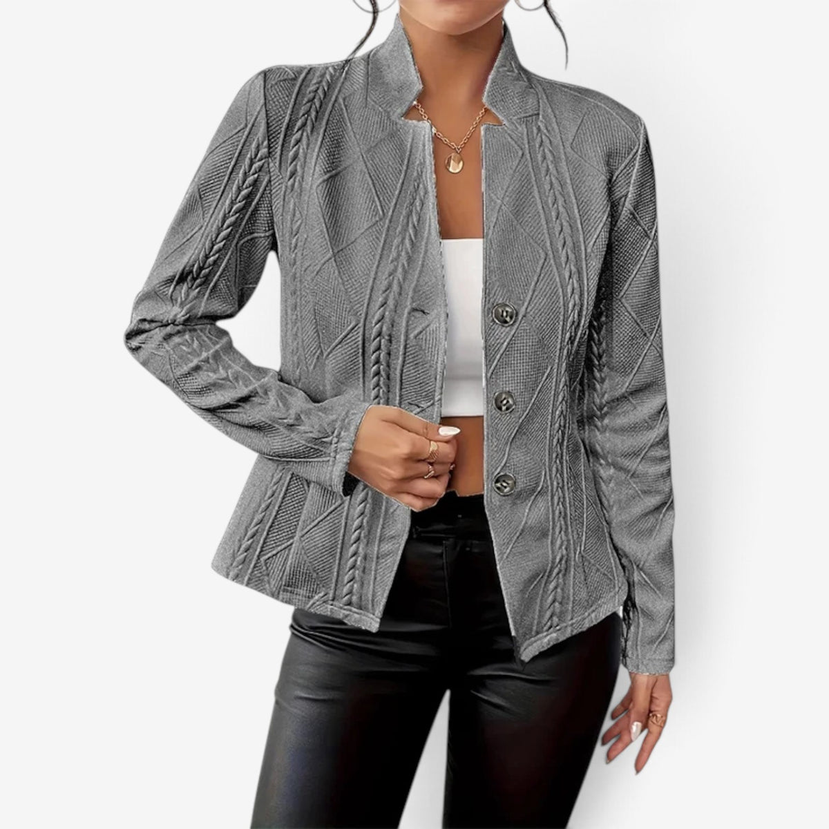 Chloe™ Textured Knit Blazer