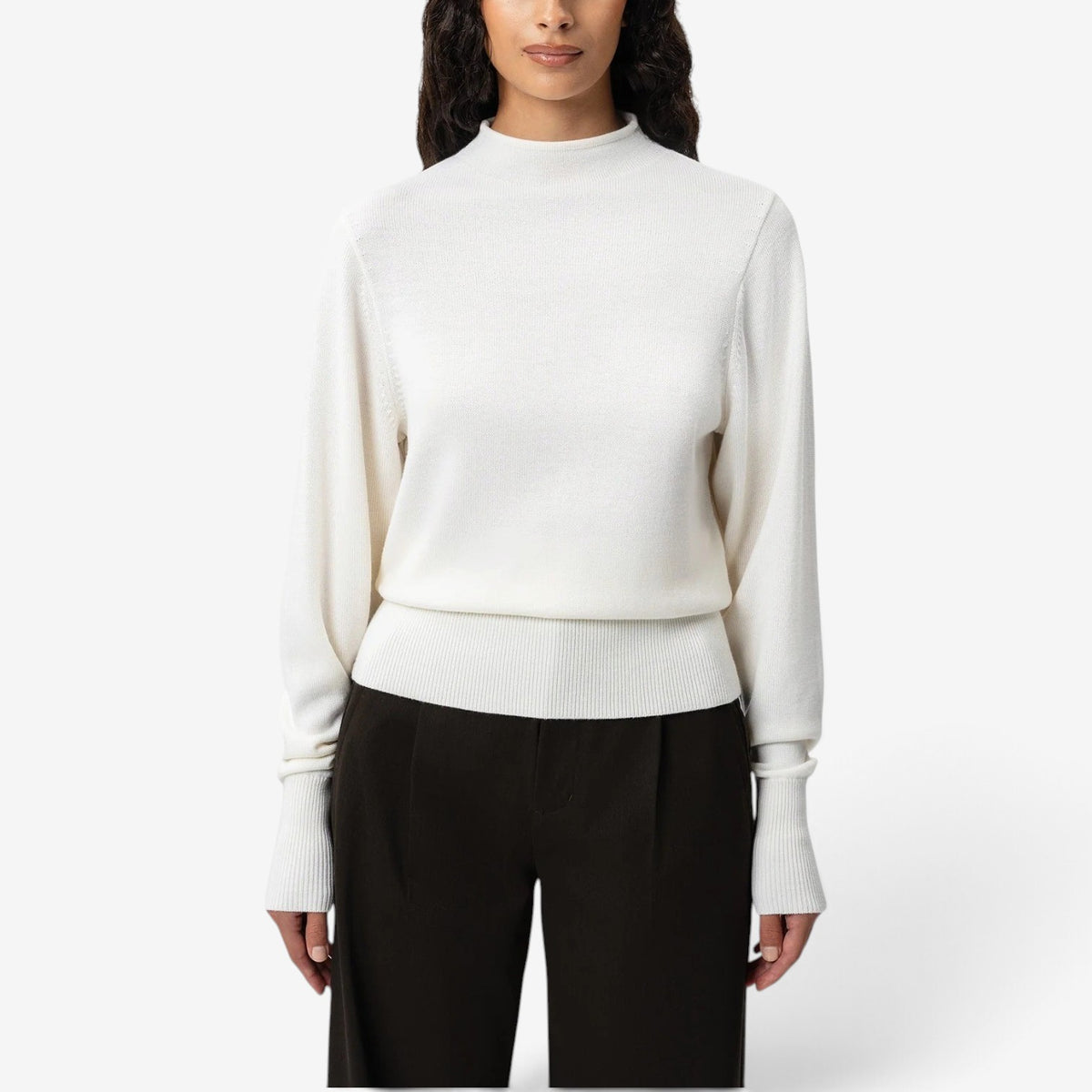 Leonie™ Soft Ribbed Cuff Sweater