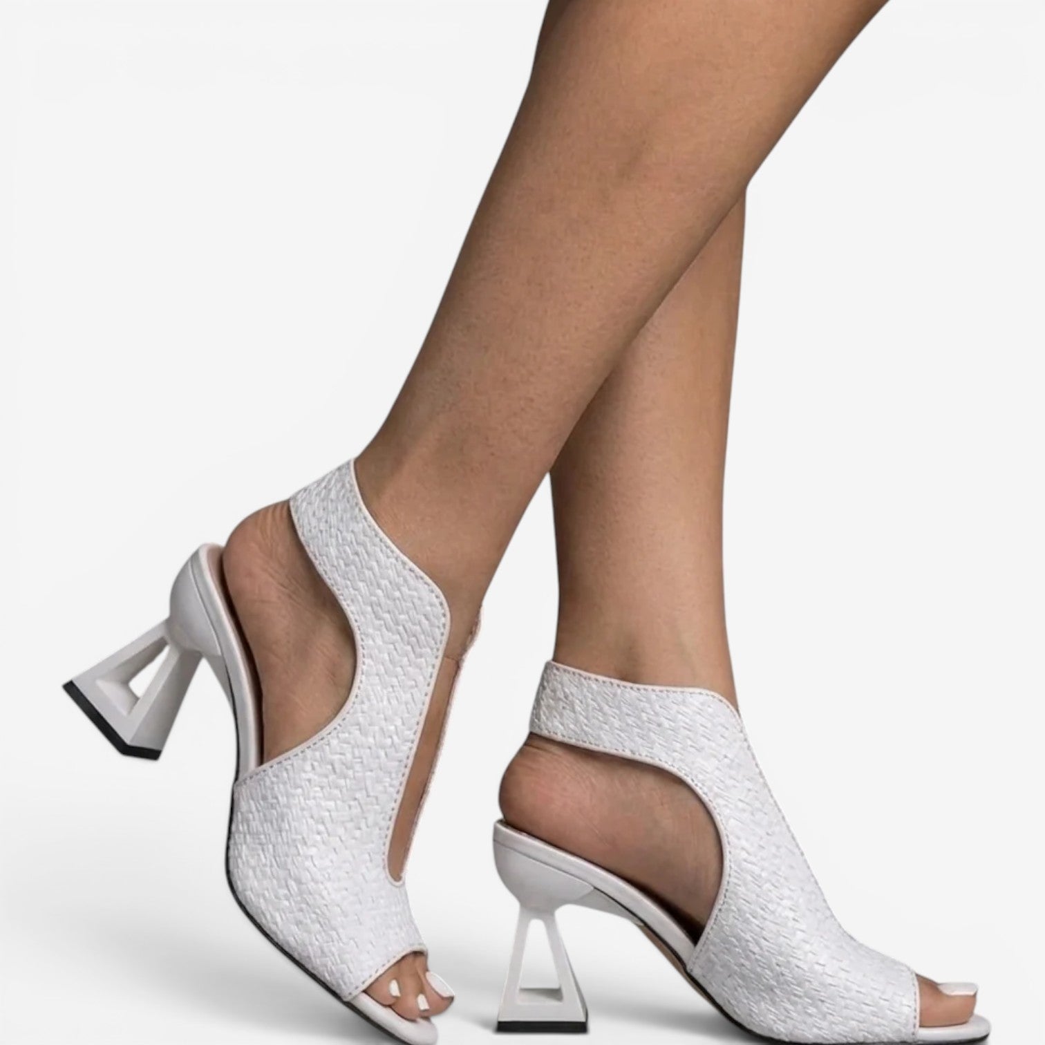 Victoria™ Geometric heel sandals