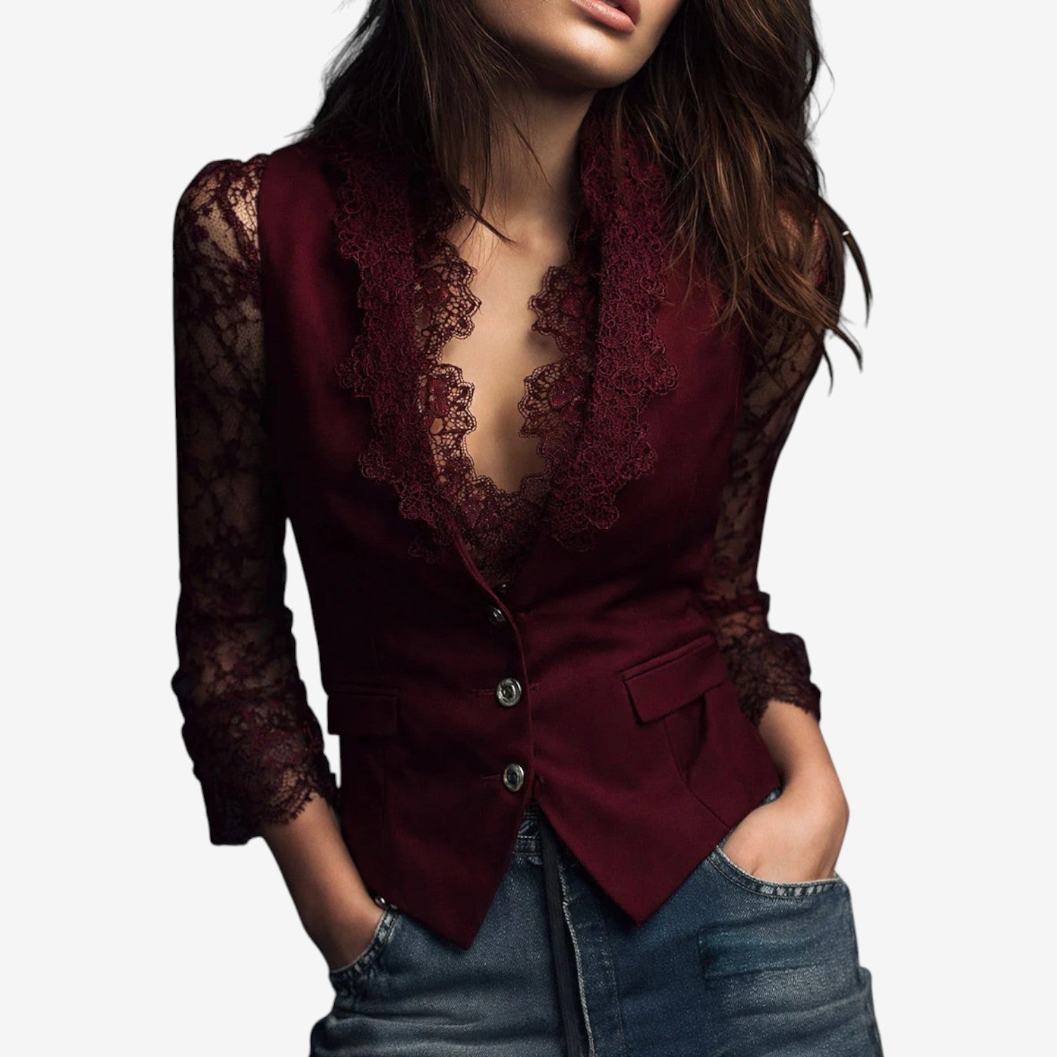 Arianna™ Luxe Neckline Blouse