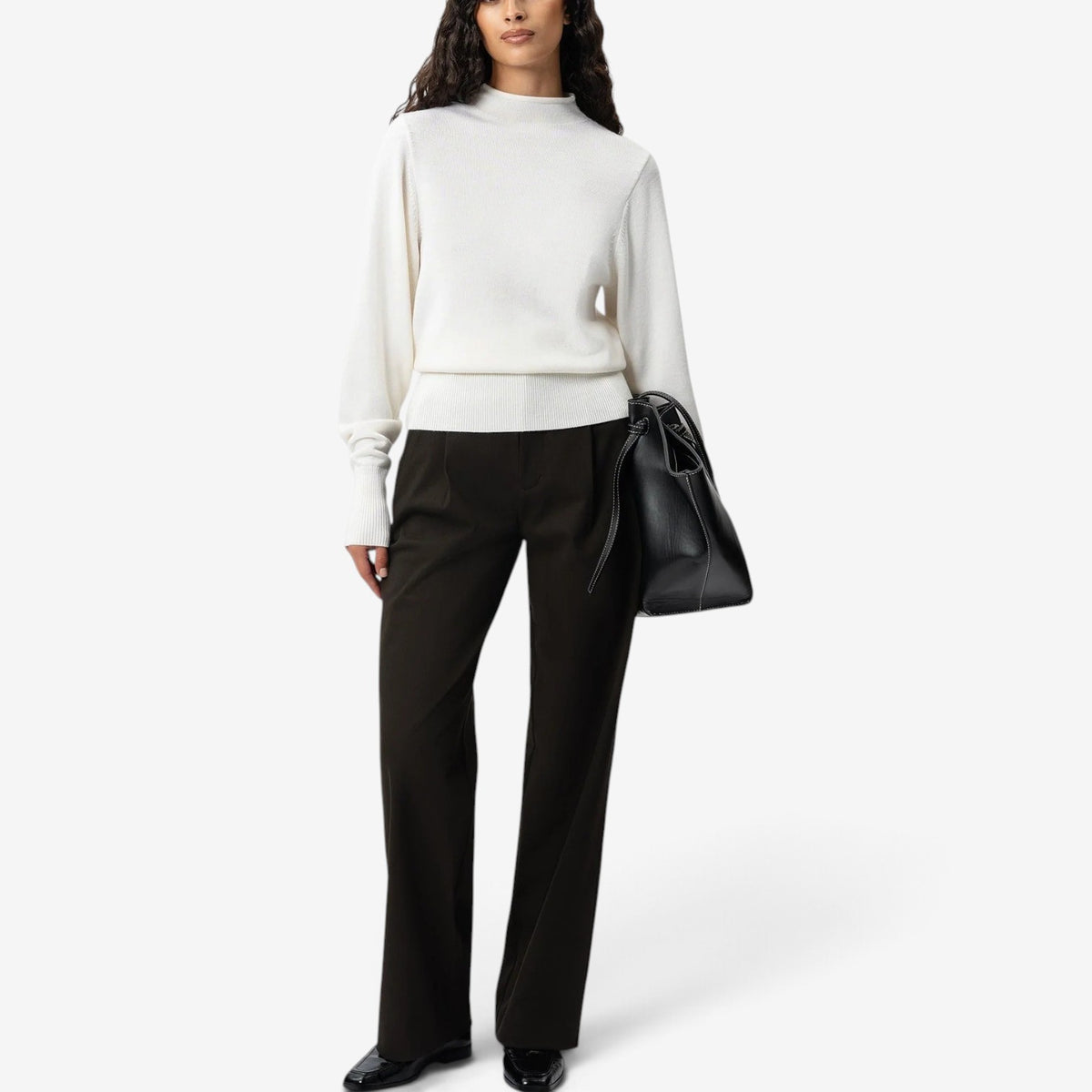 Leonie™ Soft Ribbed Cuff Sweater