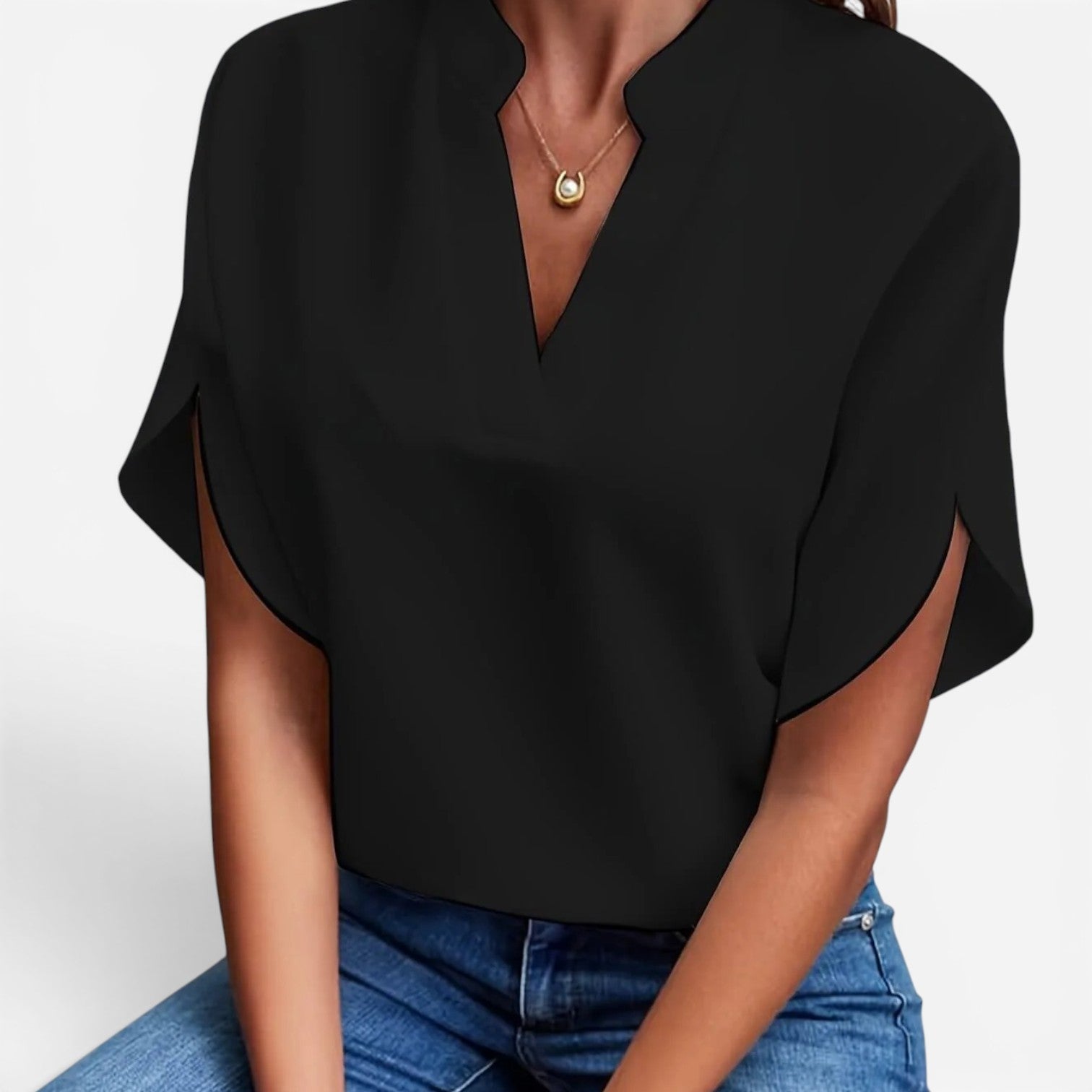 Jewel™ V-neck blouse