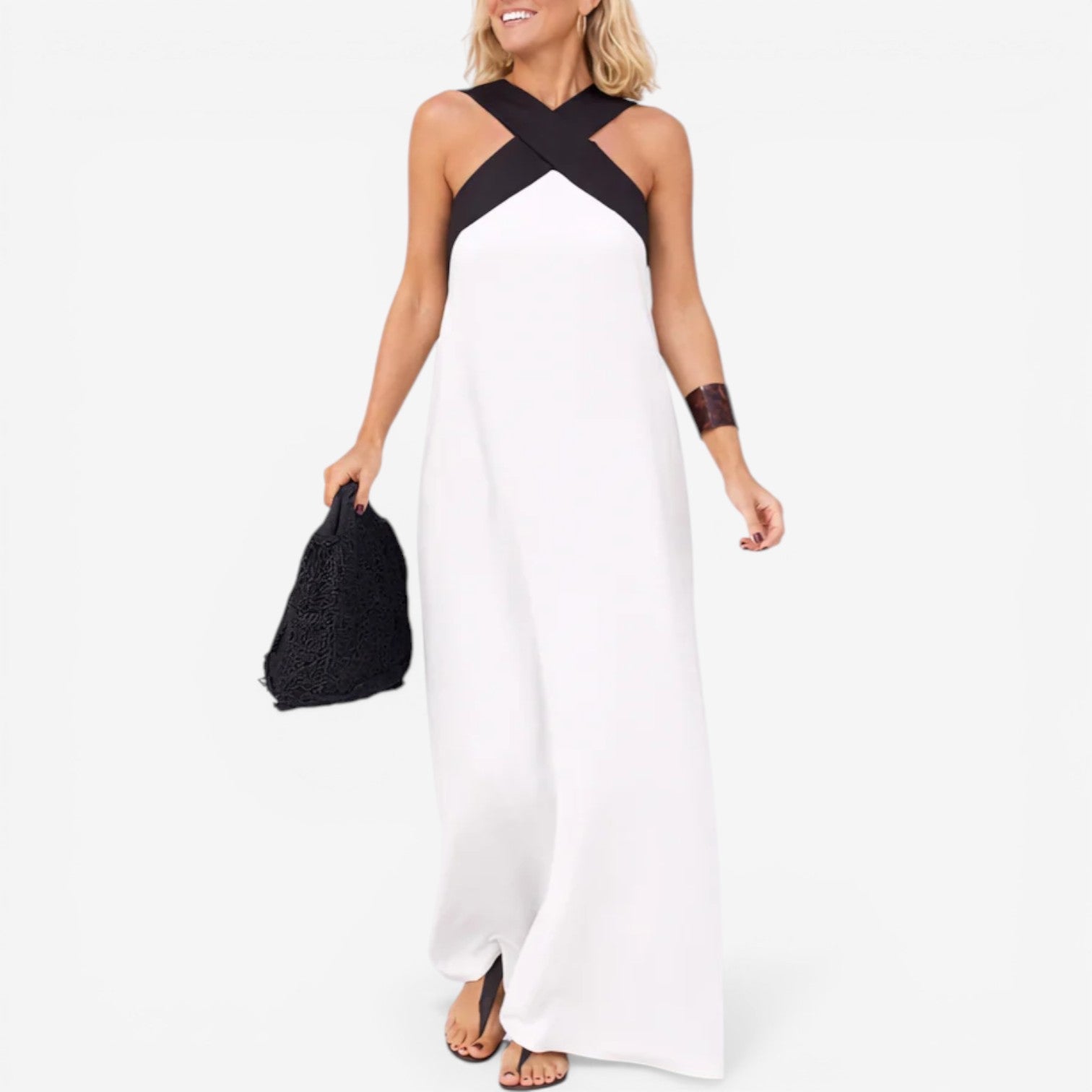 Daphne™ Maxi crossed shoulder straps