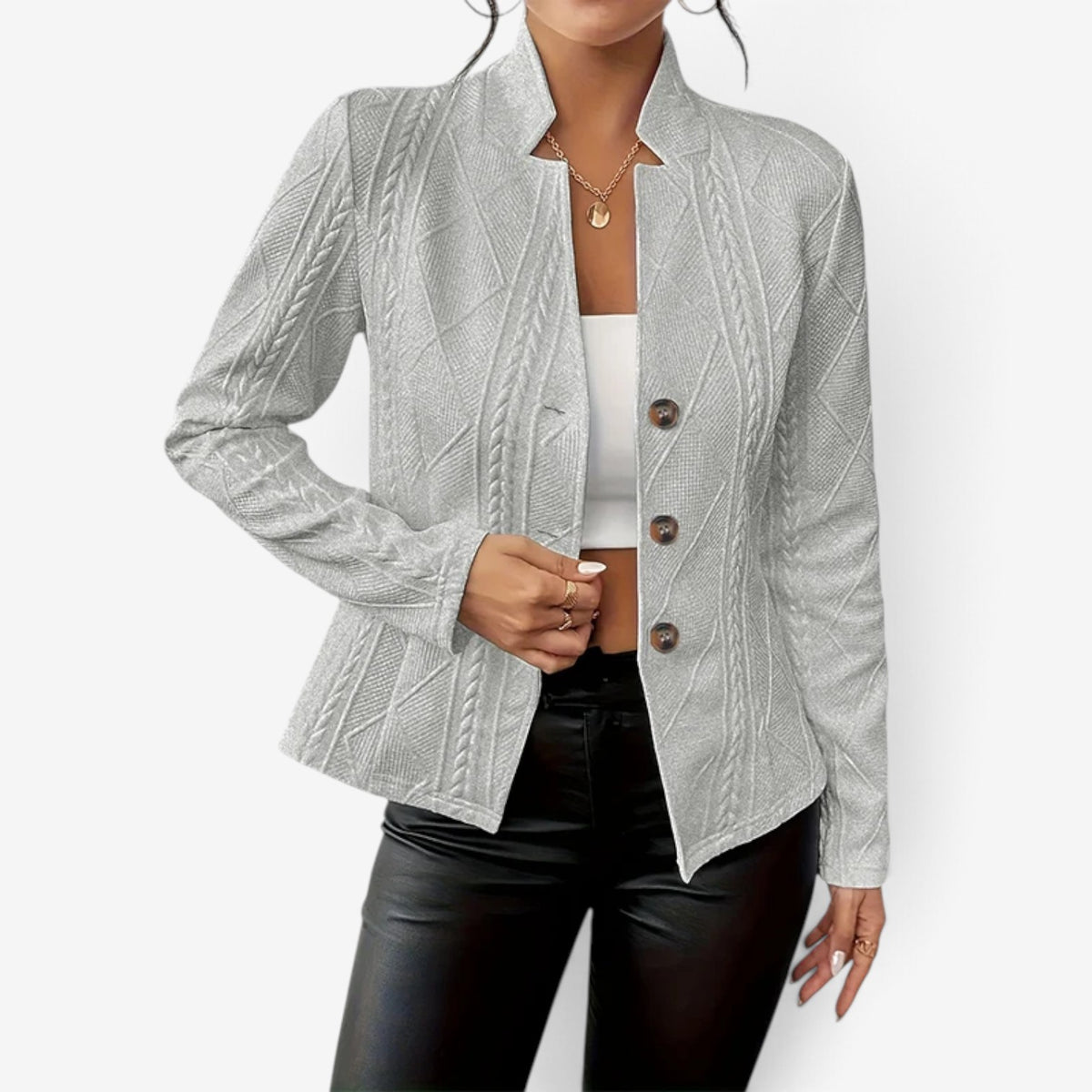 Chloe™ Textured Knit Blazer