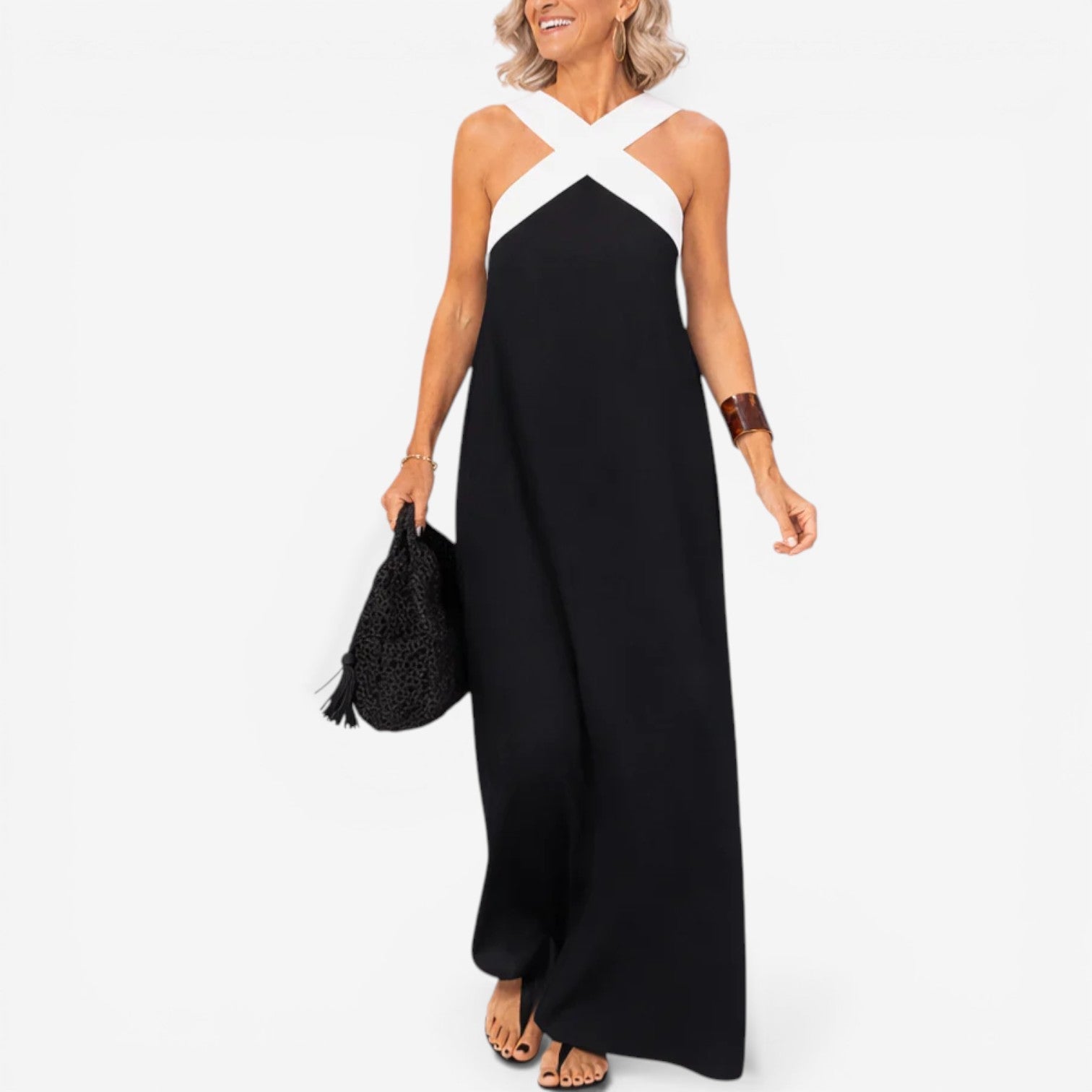 Daphne™ Maxi crossed shoulder straps