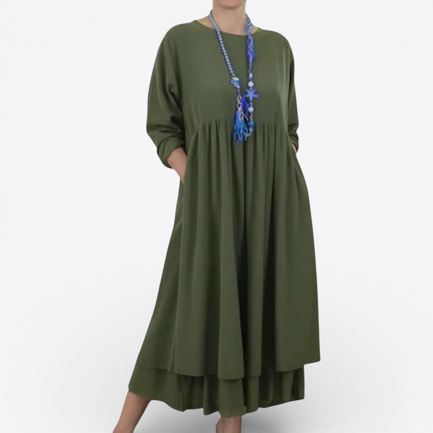 Athena™ Elegant Loose-Fitting Dress