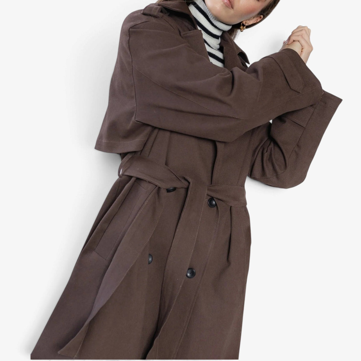 Coralie™ Structured Long Trench Coat