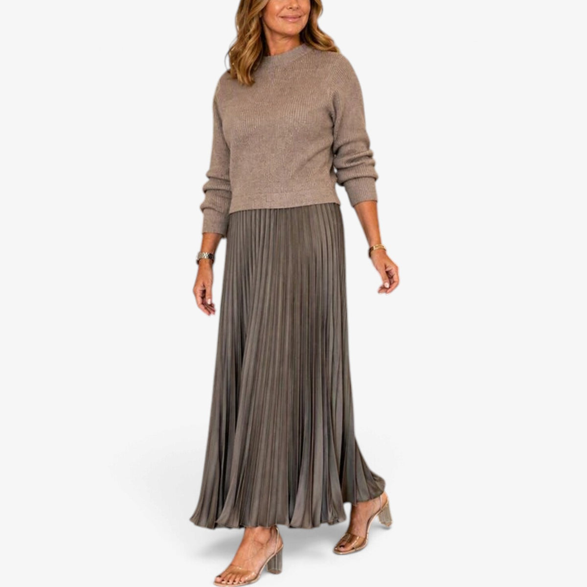 Desiree™ Pleated Flowy Maxi Skirt