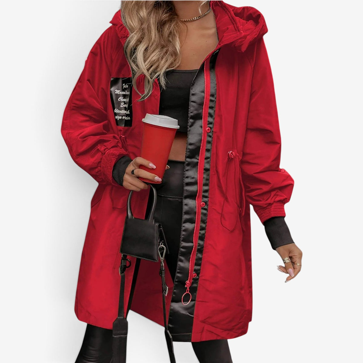 Talia™ Utility Hooded Longline Jacket